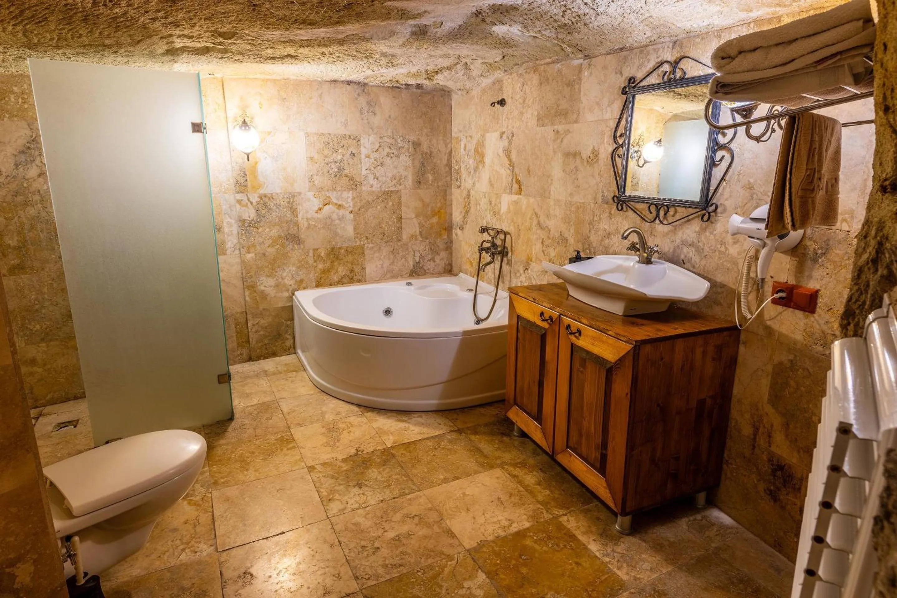 Shower in Lovely Cappadocia Hotel