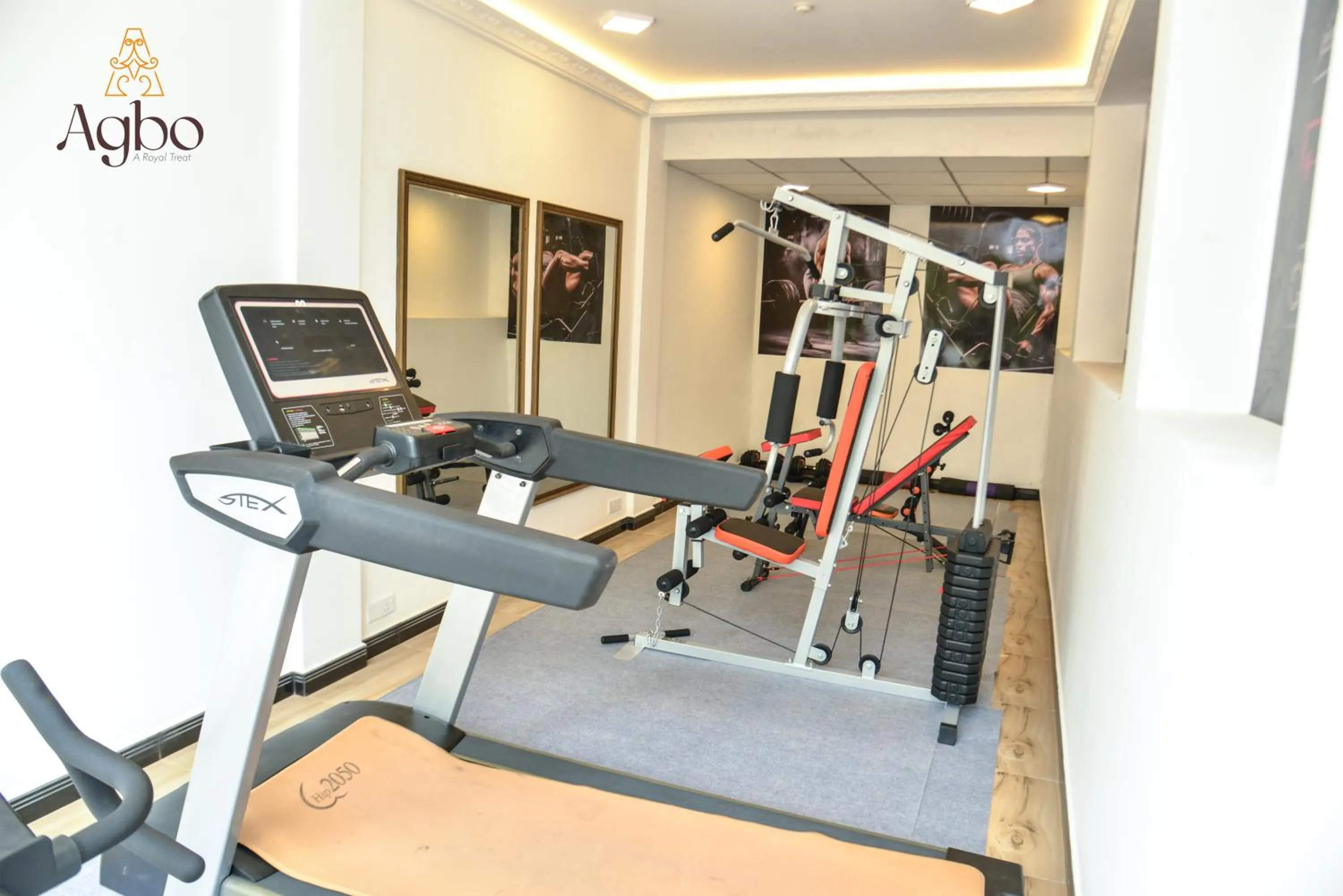 Fitness centre/facilities in Agbo Hotel