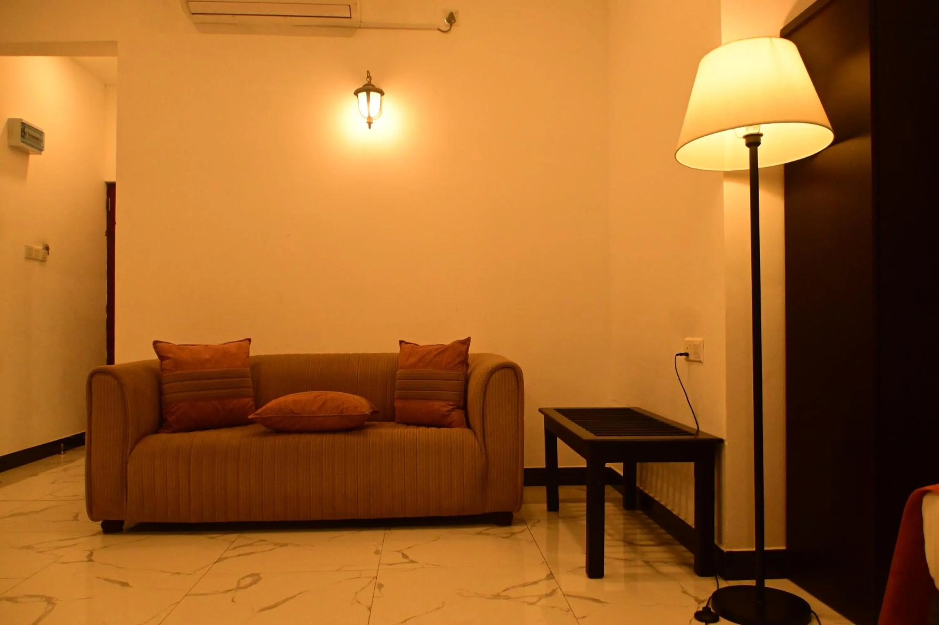 Seating area in Agbo Hotel