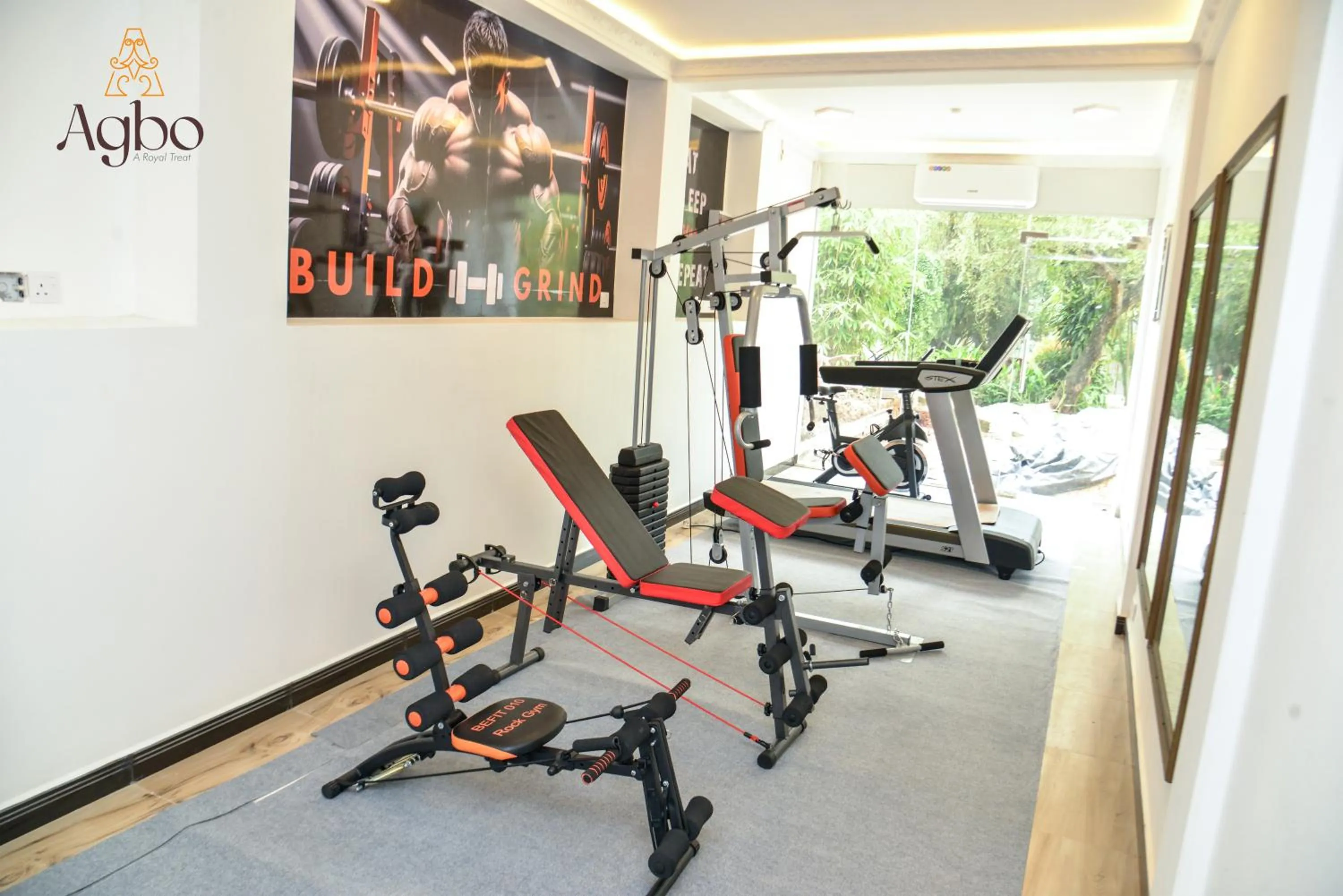 Fitness centre/facilities in Agbo Hotel