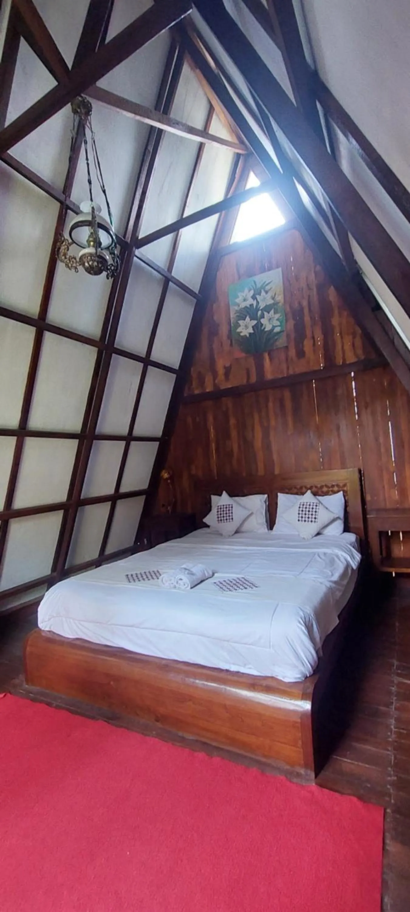 Bed in Bliss family cottage Batu