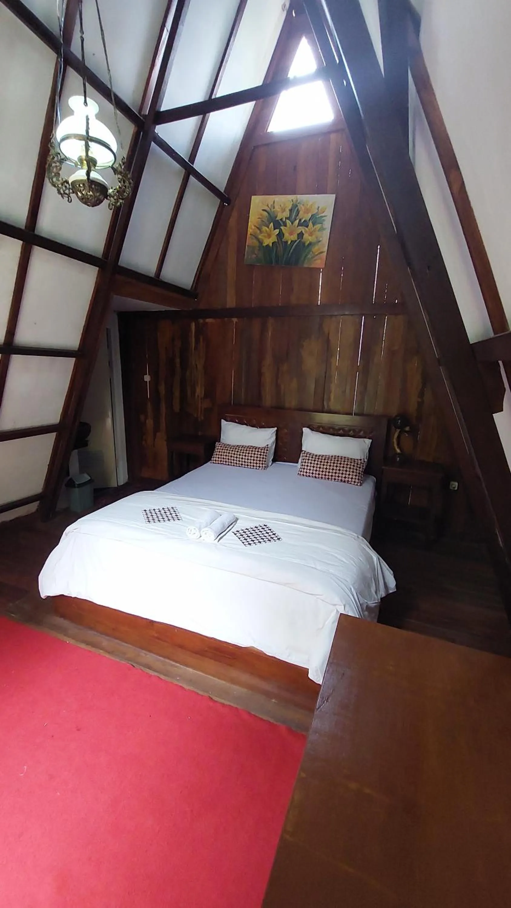 Bed in Bliss family cottage Batu