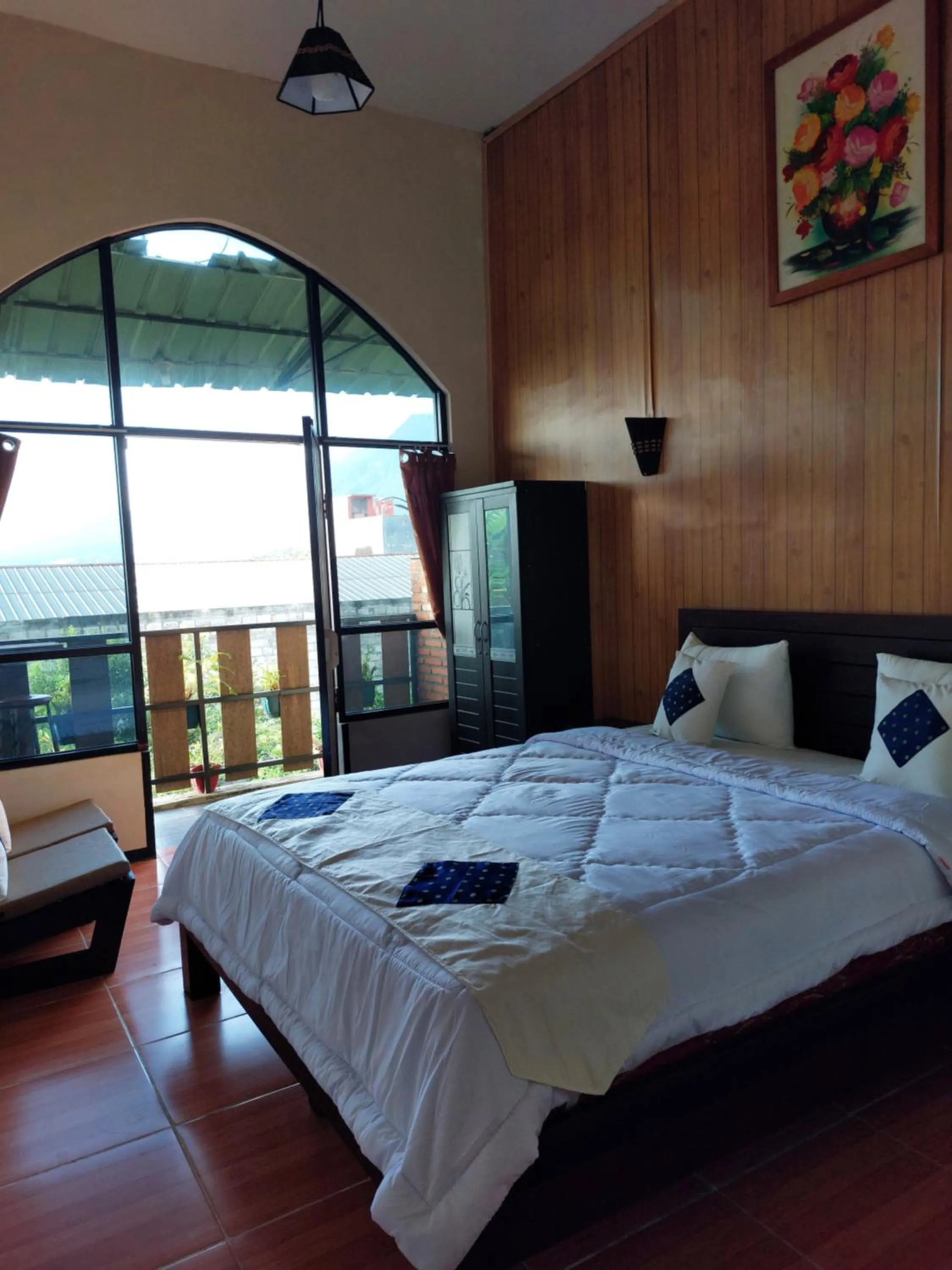 Bed in Bliss family cottage Batu