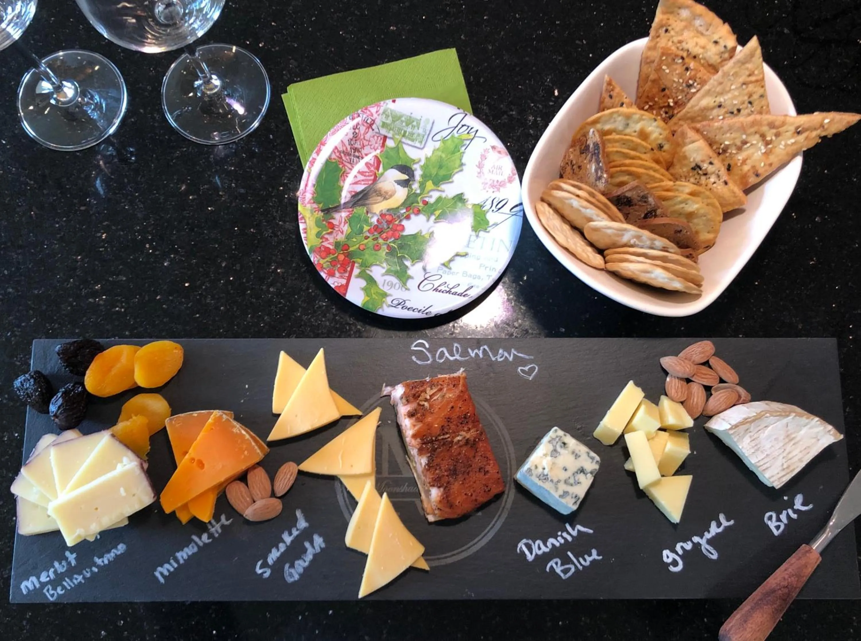 Food close-up in Moonshadow B&B