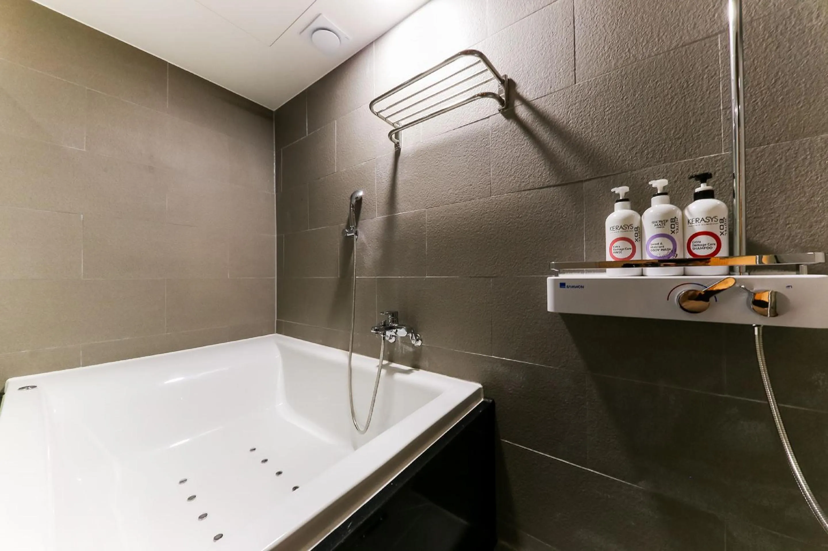 Bathroom in hotel box