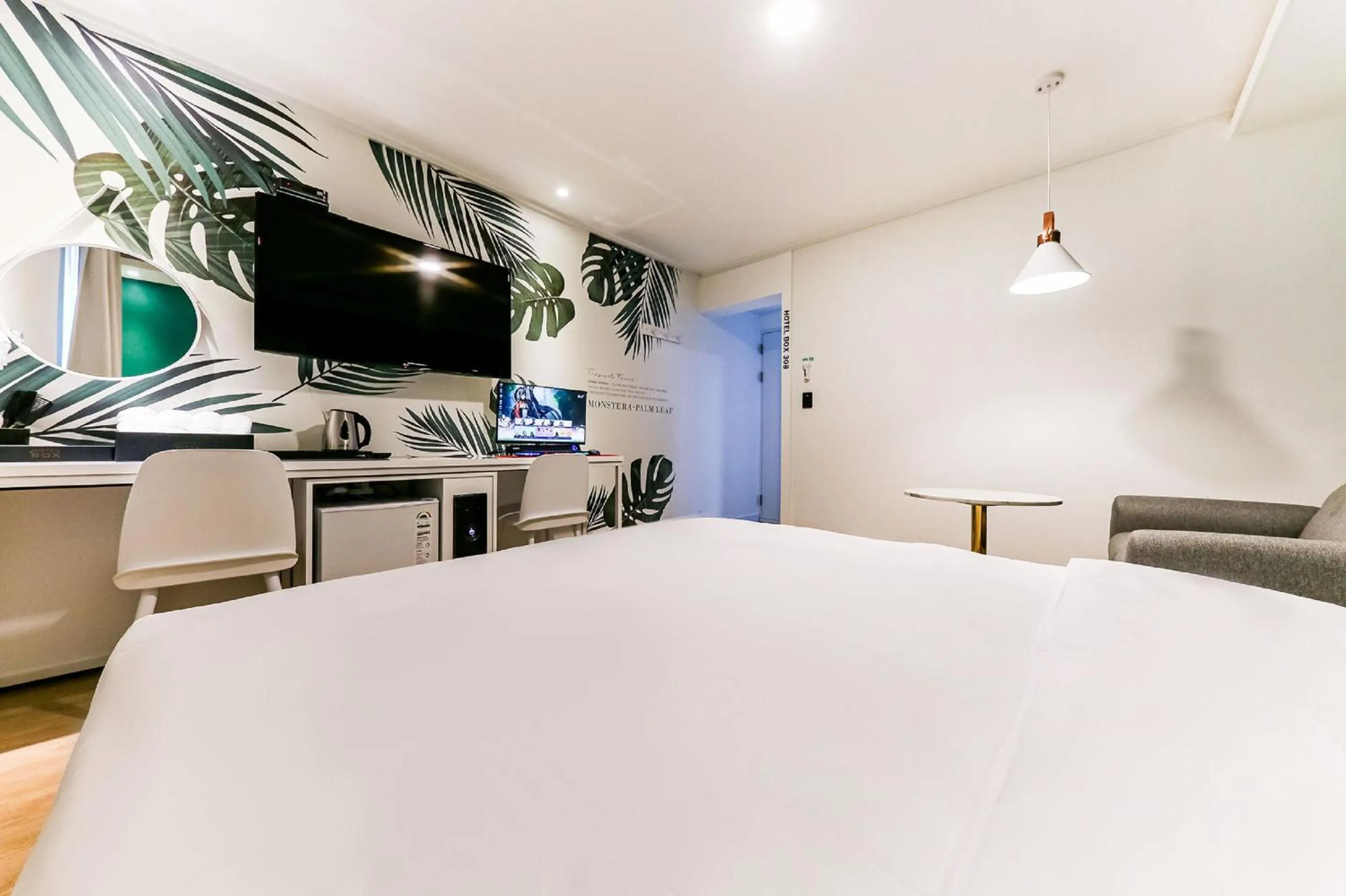 TV/Entertainment Center in hotel box