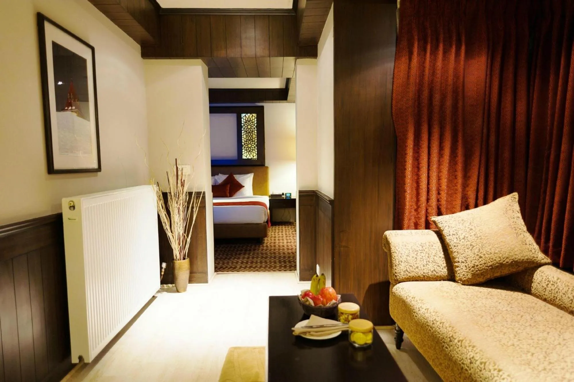 Living room, Bed in The Vintage Gulmarg