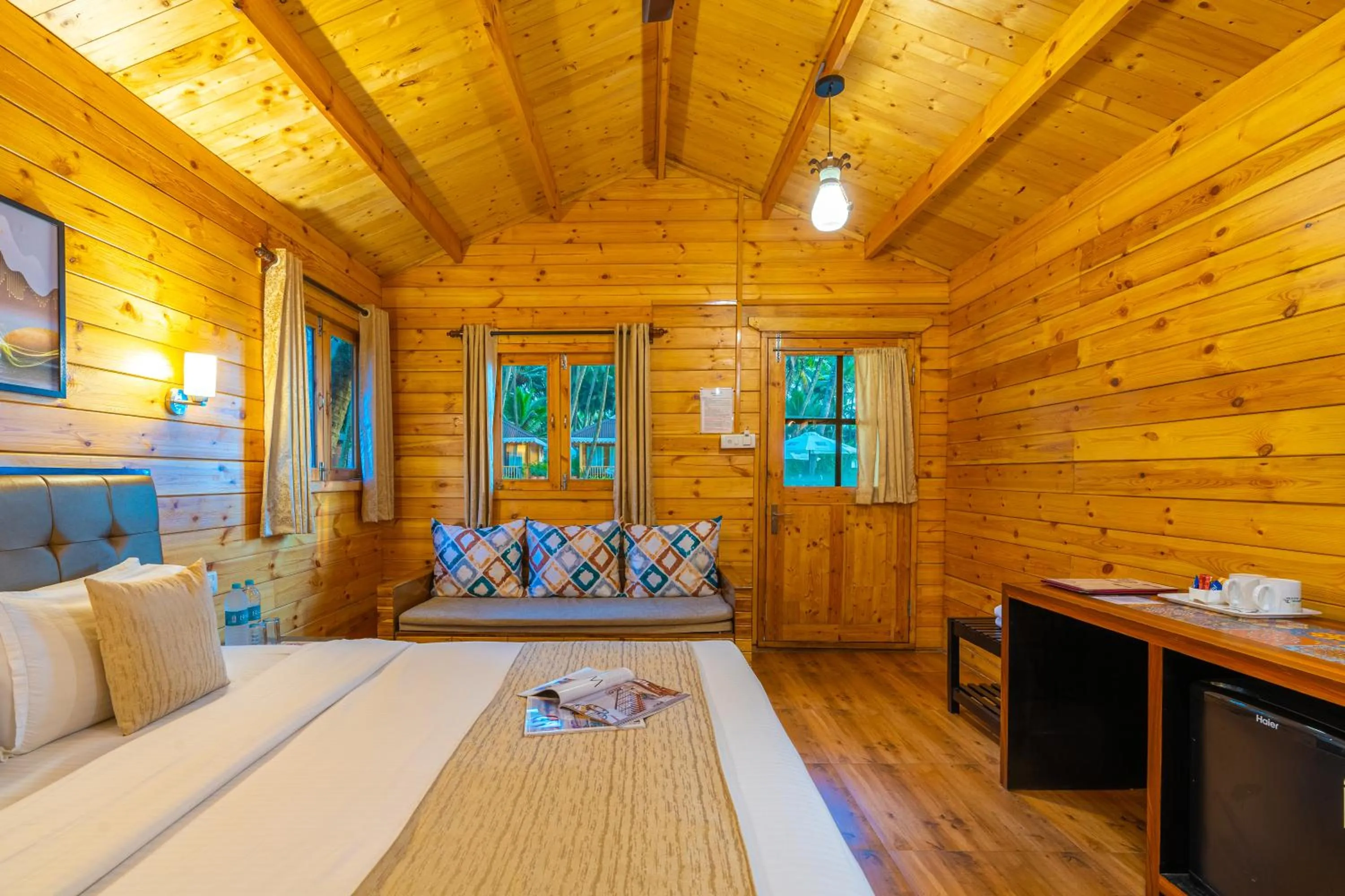 Bed in La Cabana Beach & Spa, By Ashvem Beach