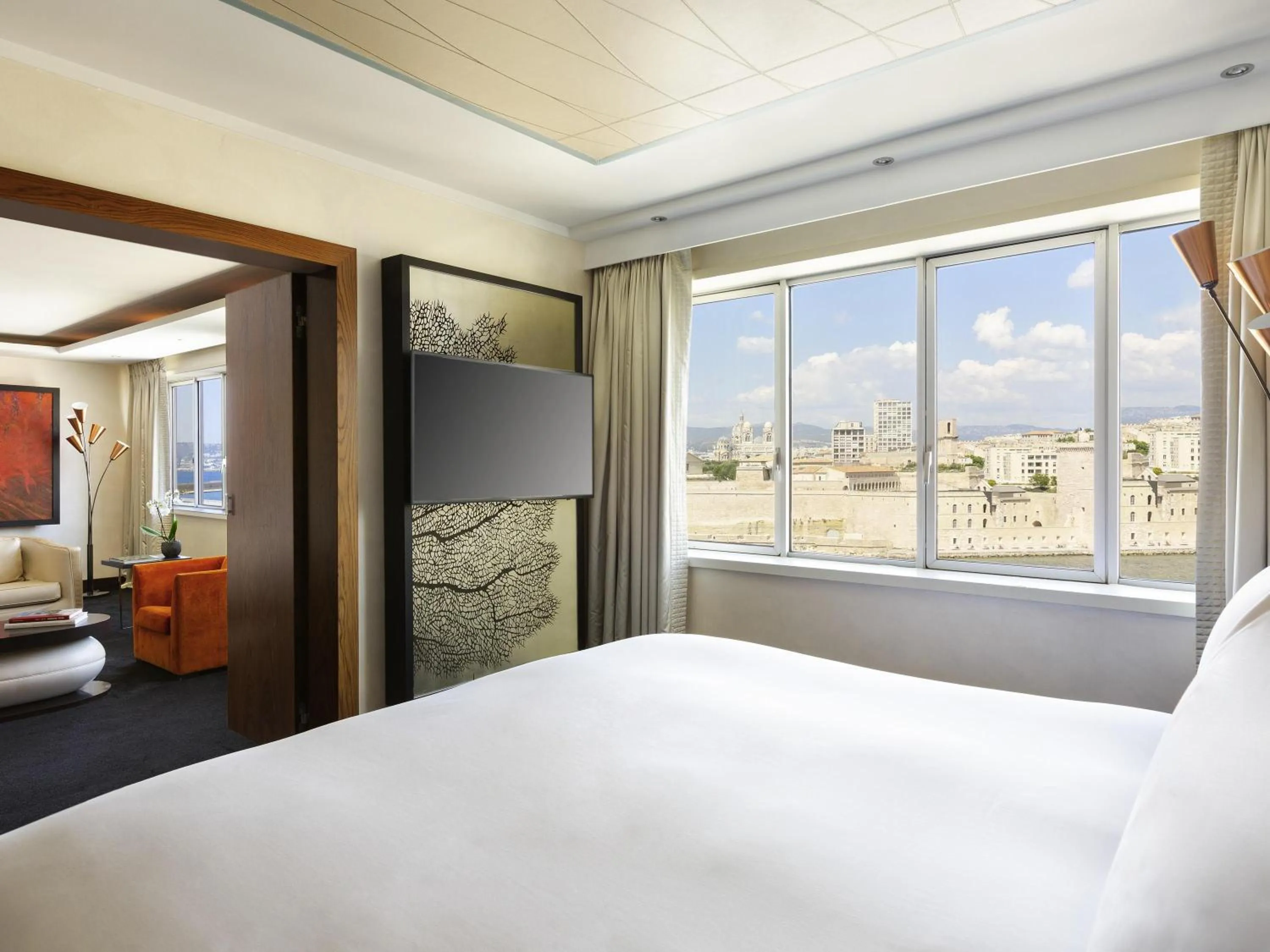 Bedroom, Bed in Sofitel Marseille Vieux-Port