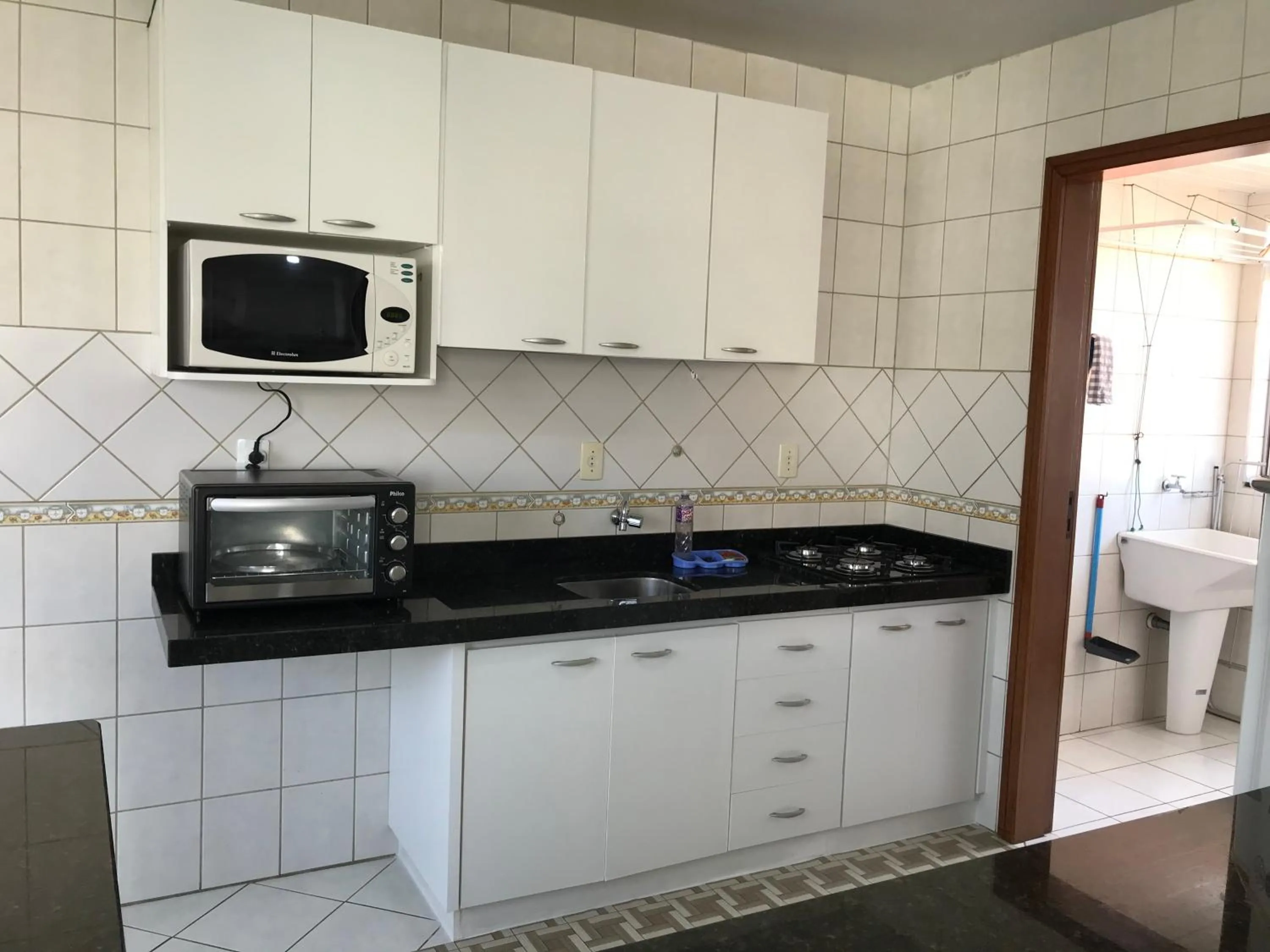 Communal kitchen in Kasato Maru Residence