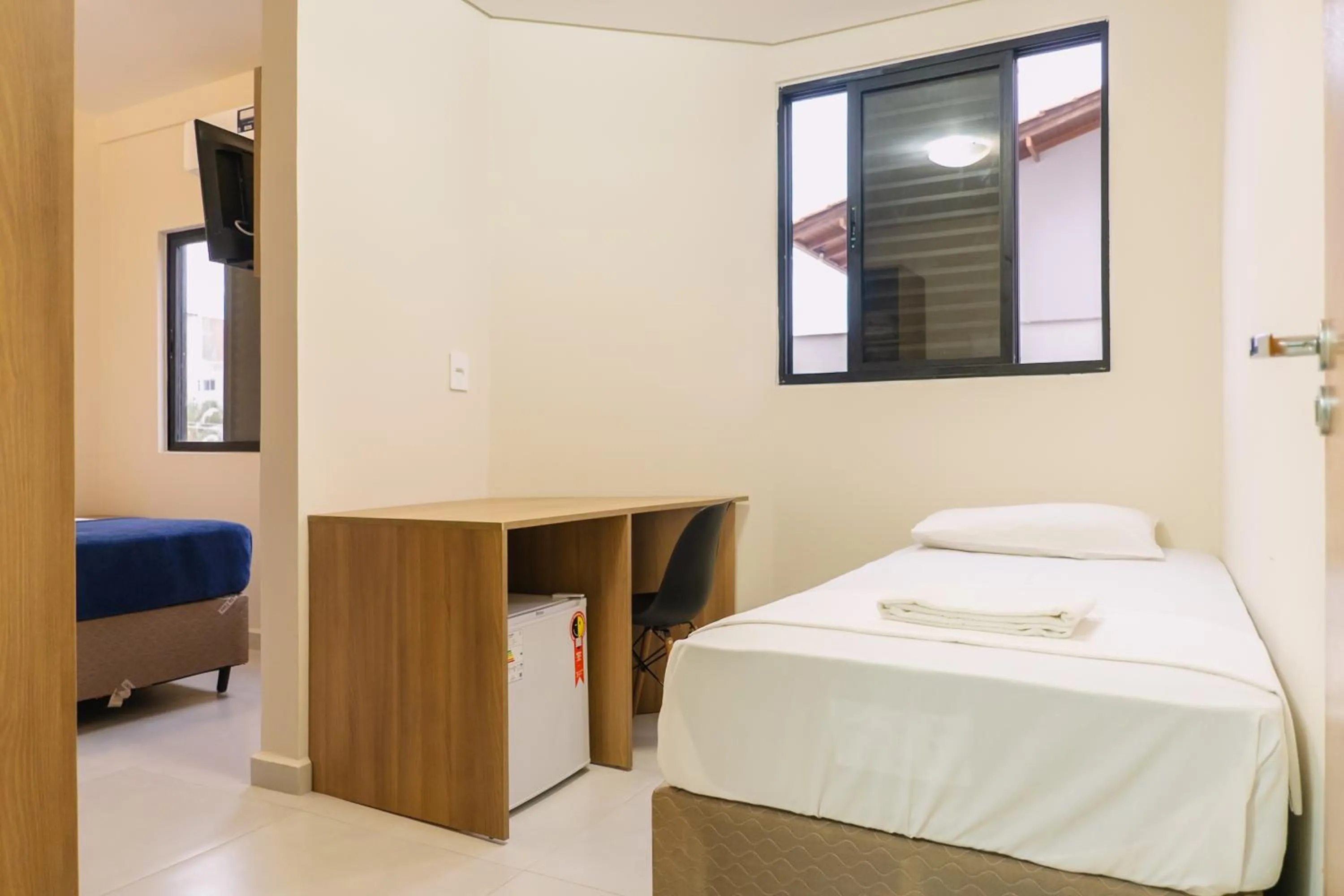 Bed in HANNA Amsterdam Hotel & Eventos