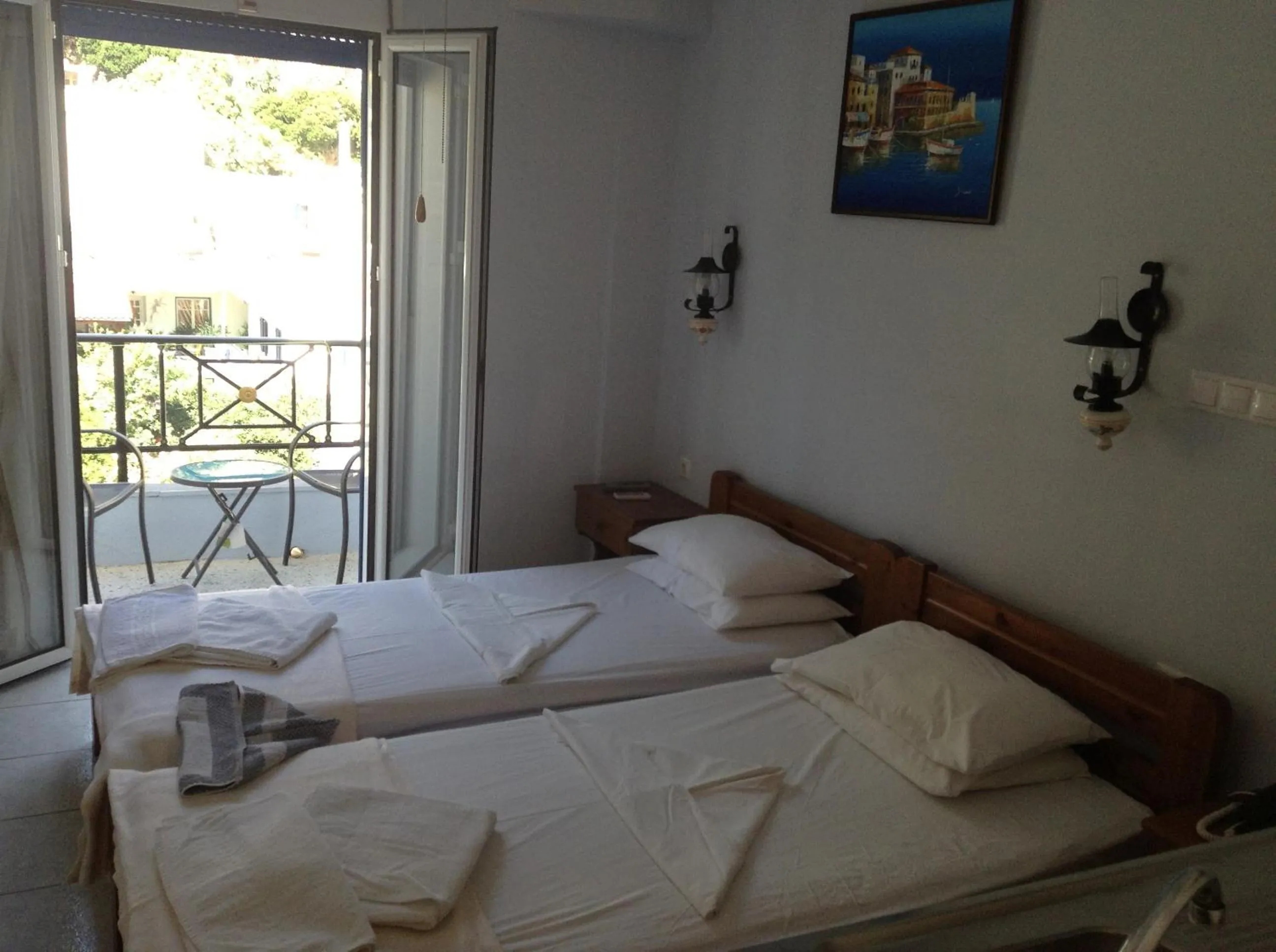 Bed in Hotel Asteria