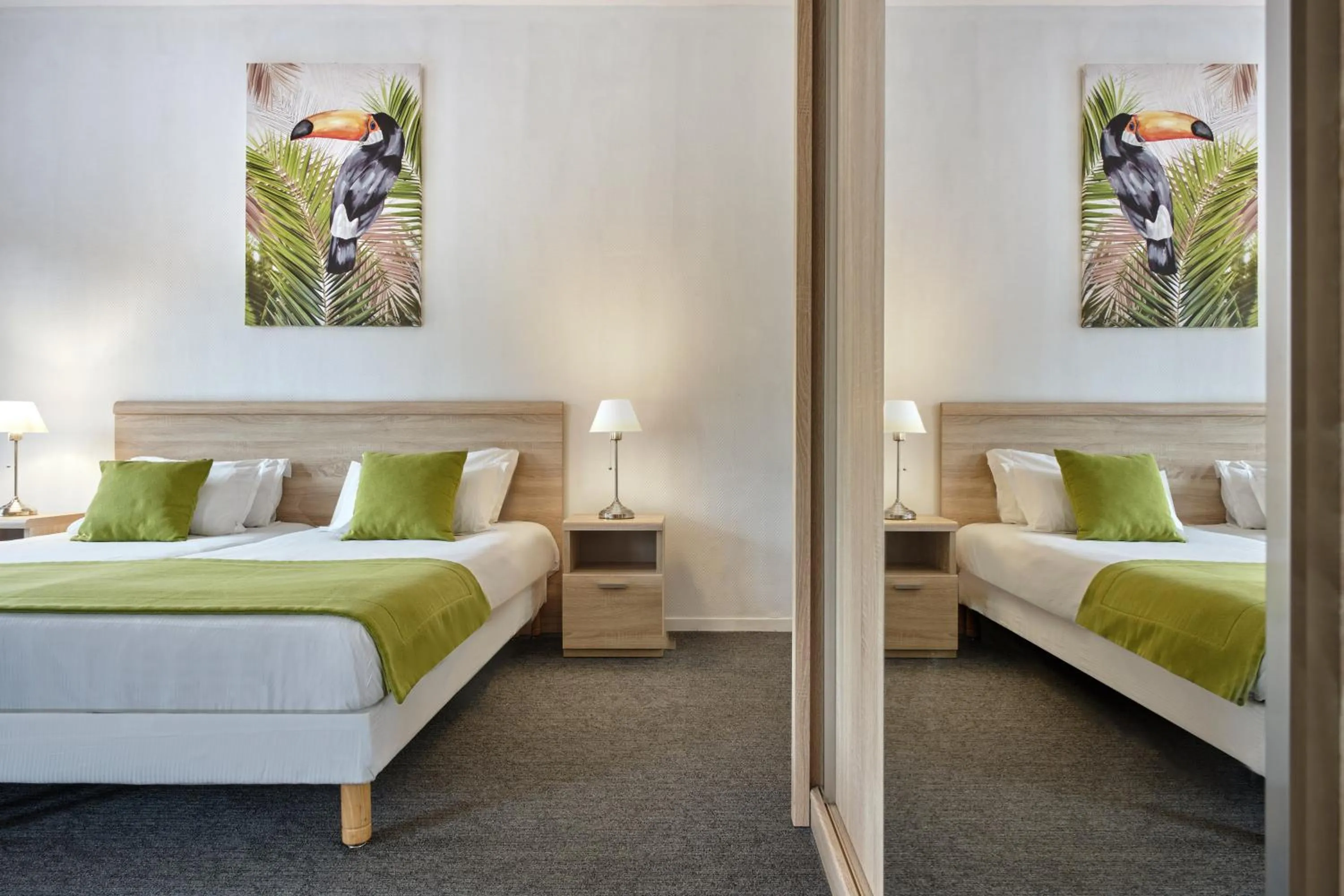 Photo of the whole room, Bed in Hôtel Marso