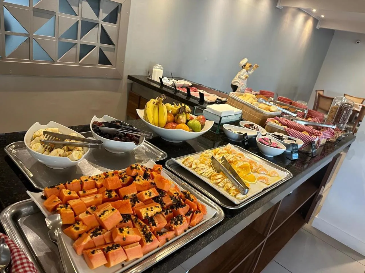 Buffet breakfast in Charrua Hotel