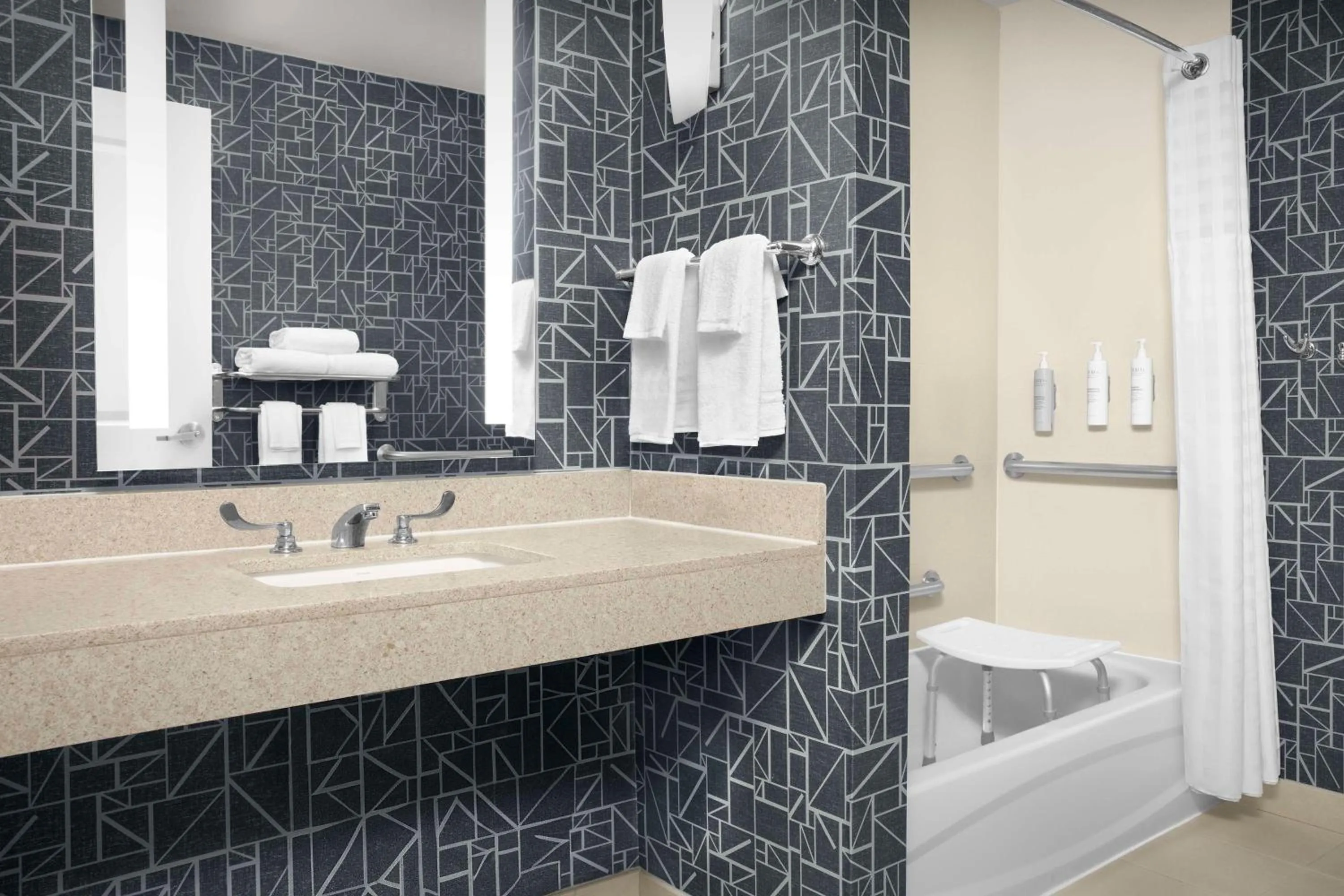 Bathroom in Homewood Suites Dallas Downtown