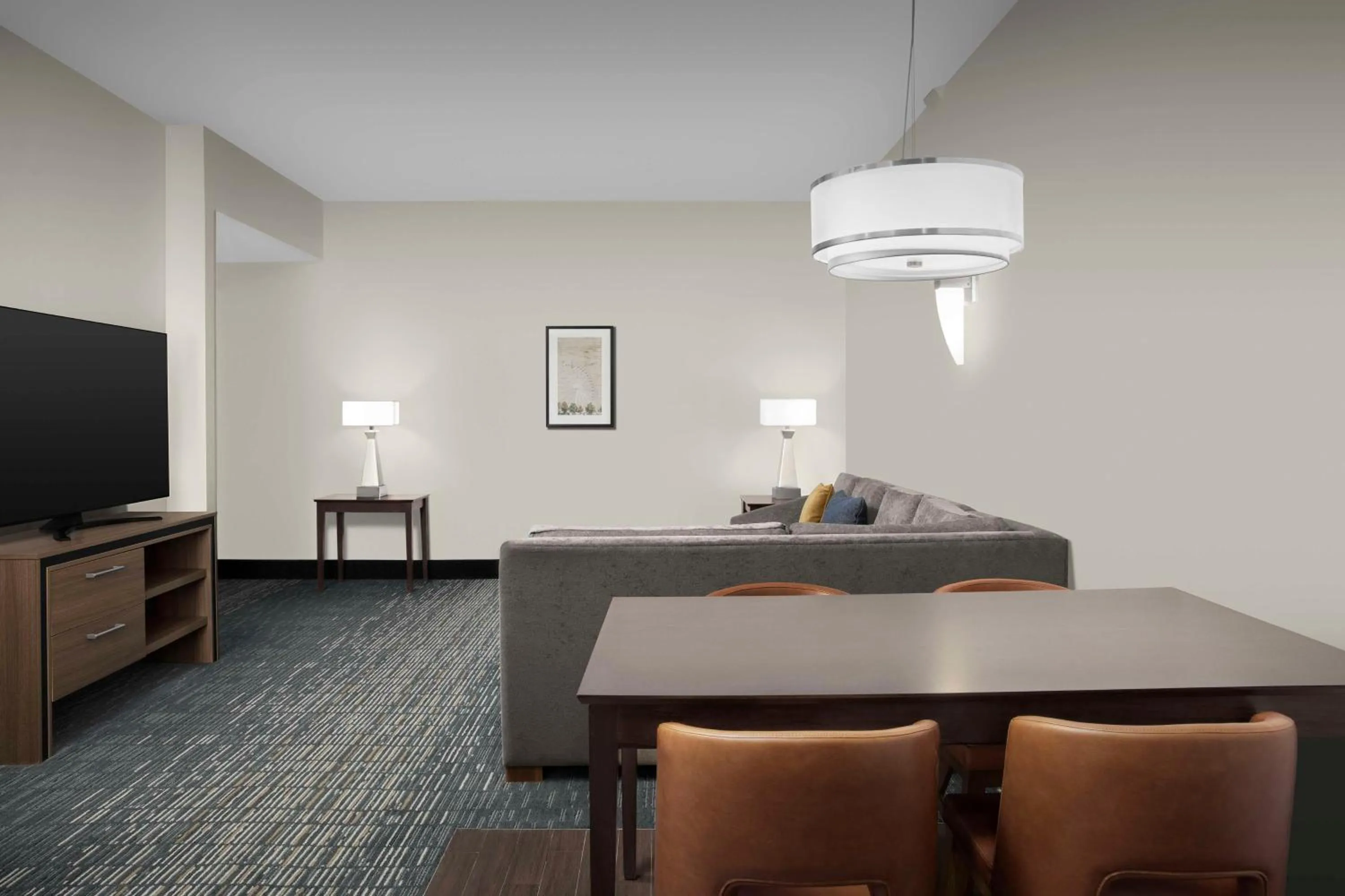 Living room in Homewood Suites Dallas Downtown