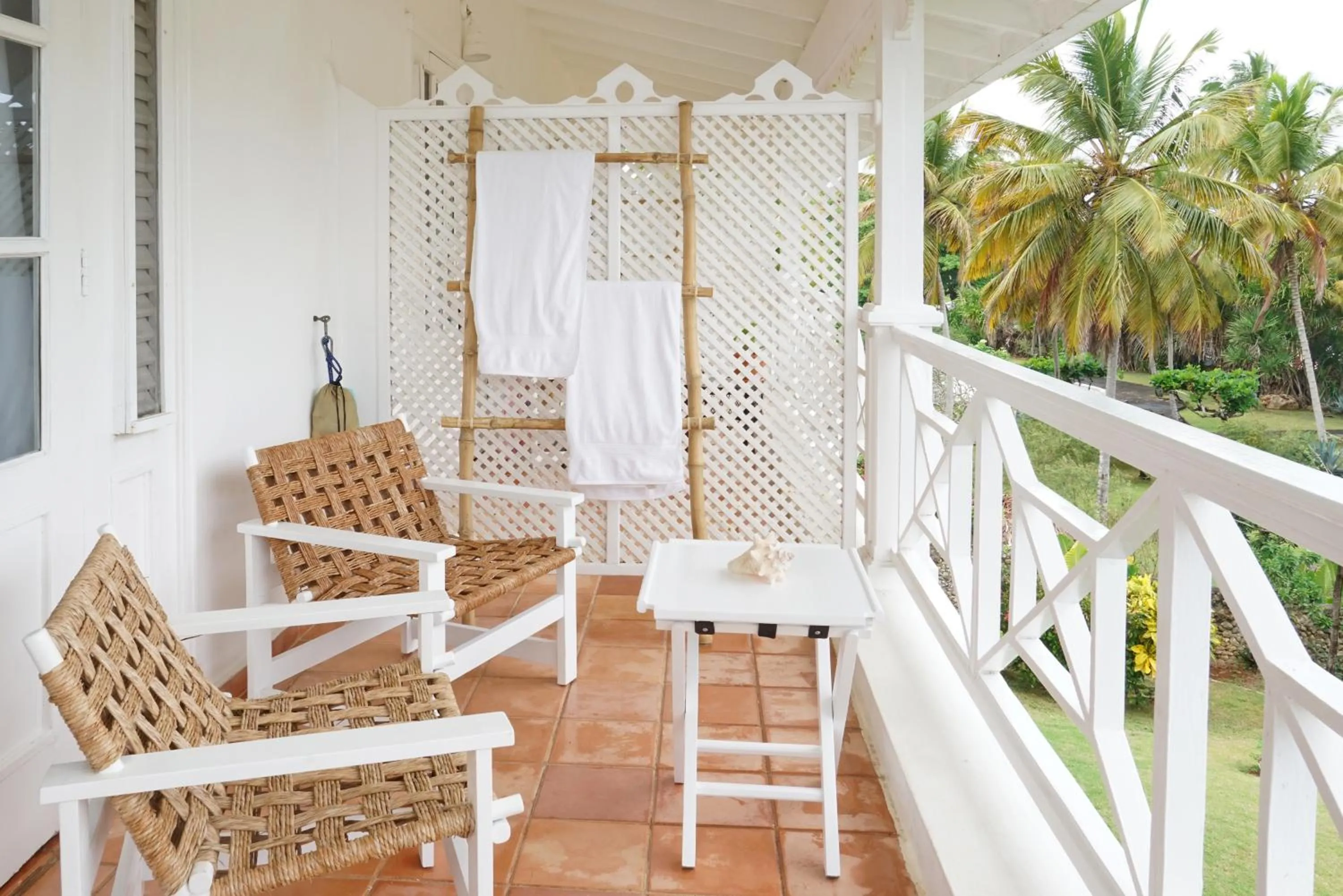 Balcony/Terrace in Hotel TODOBLANCO, Las Galeras, SAMANA