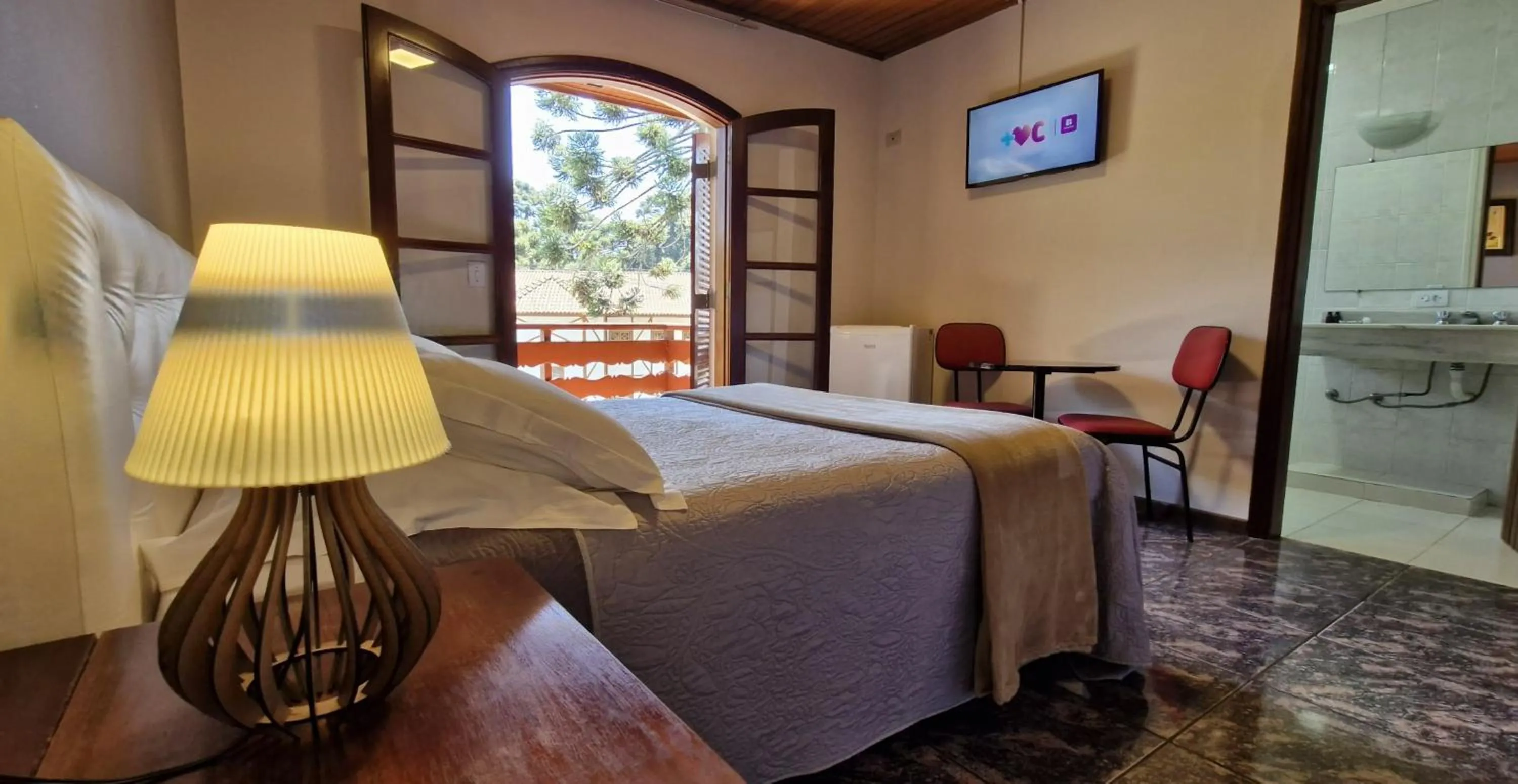 Bed in Pousada da Lua