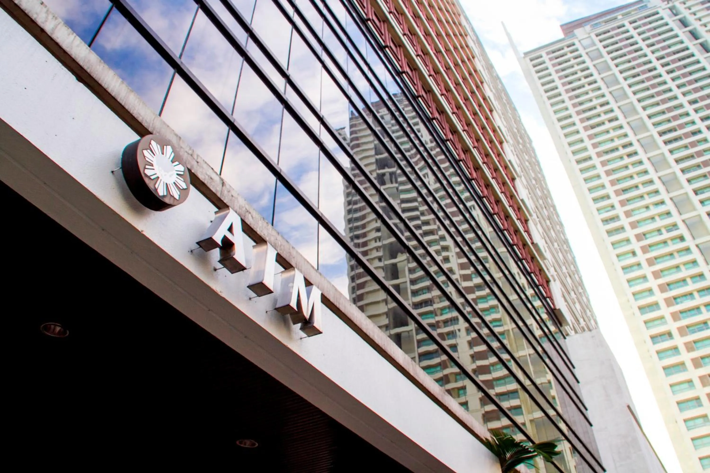 Facade/entrance in AIM Conference Center