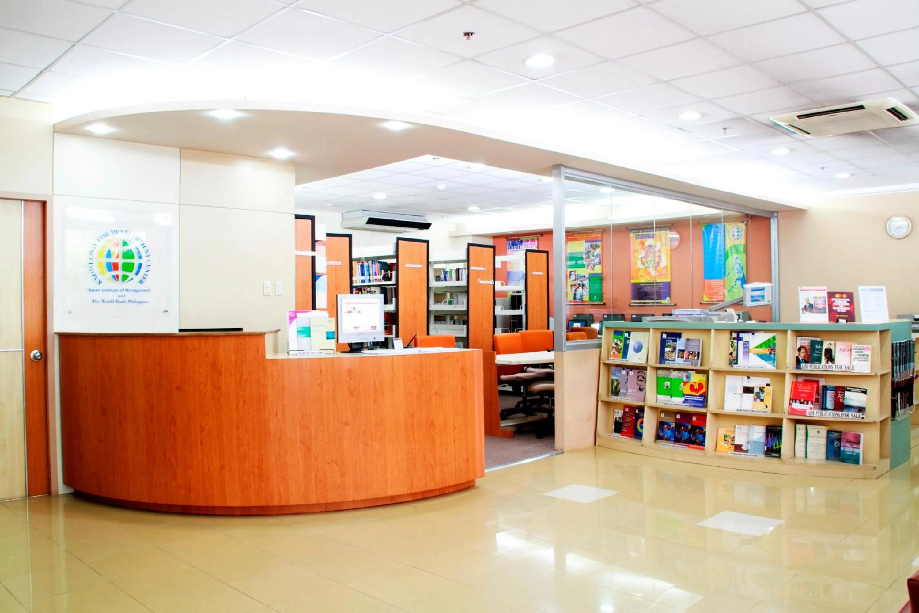 Lobby or reception in AIM Conference Center