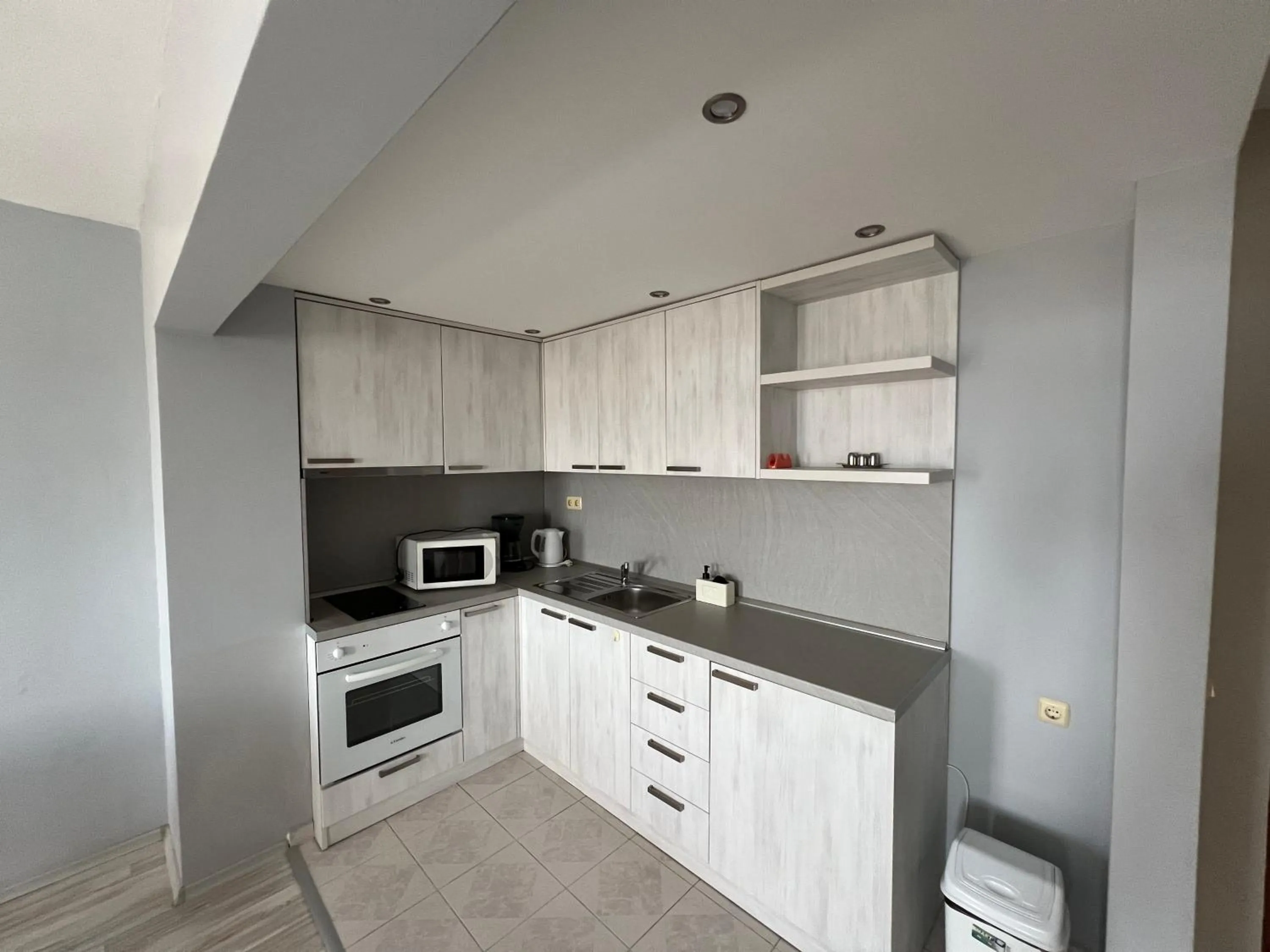 Kitchen or kitchenette in Family Hotel Milev