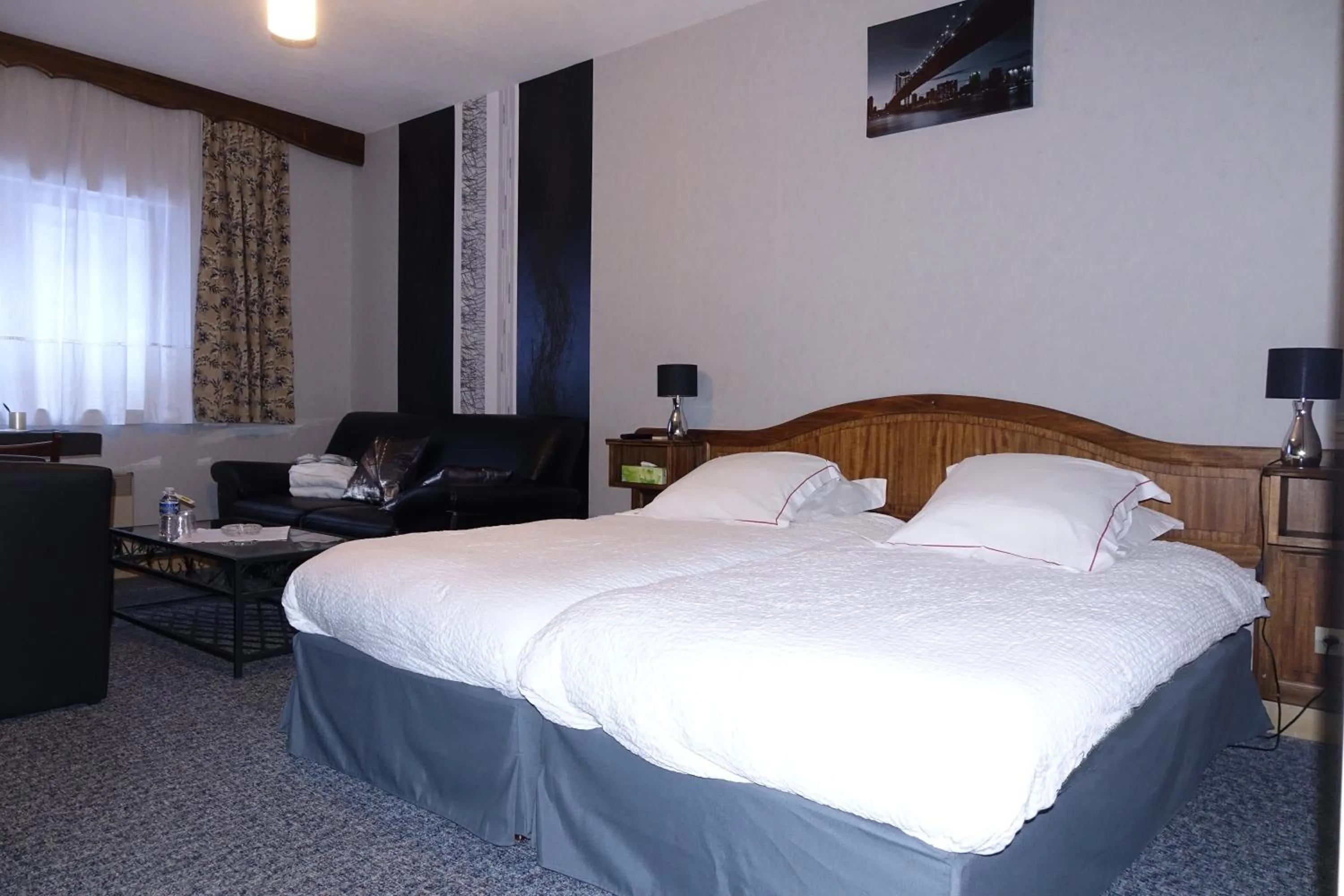 Bedroom, Bed in Hotel-Spa & Restaurant Logis Domaine Langmatt