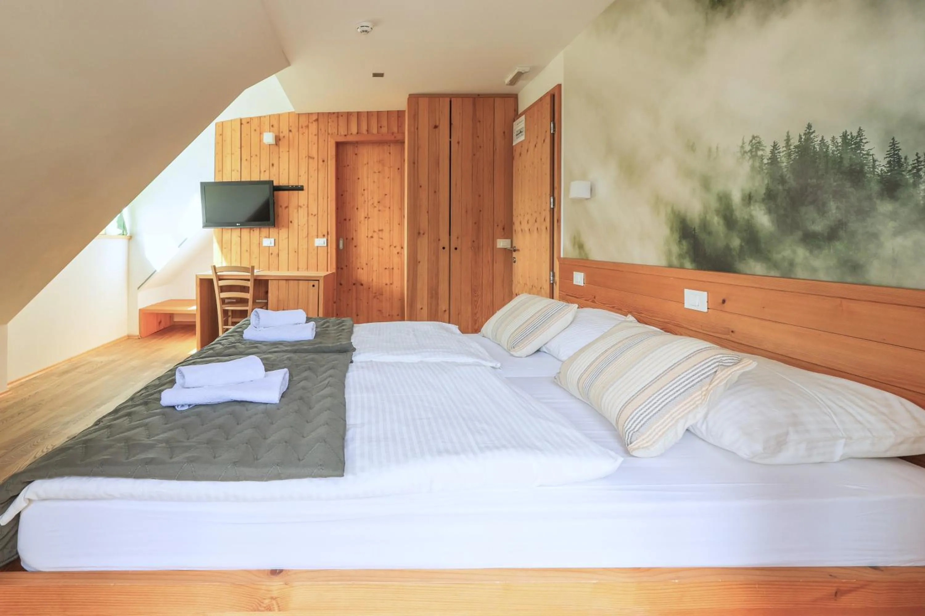 Bed in Hotel Jelka Pokljuka