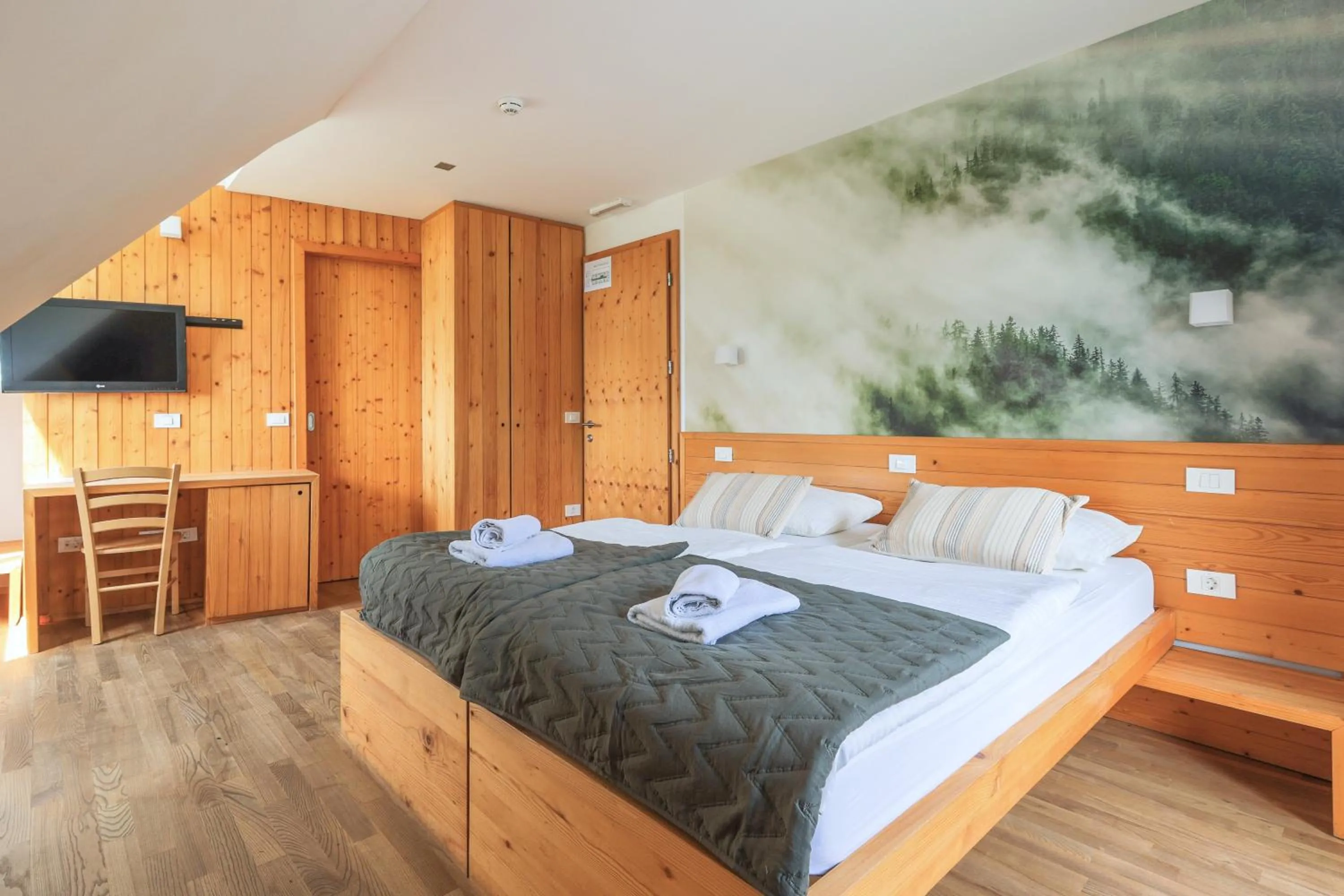 Bed in Hotel Jelka Pokljuka