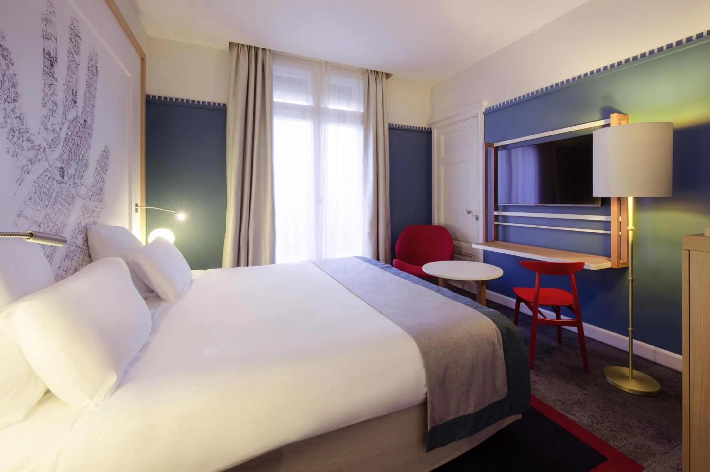 Bedroom, Bed in Mercure Lyon Centre Château Perrache