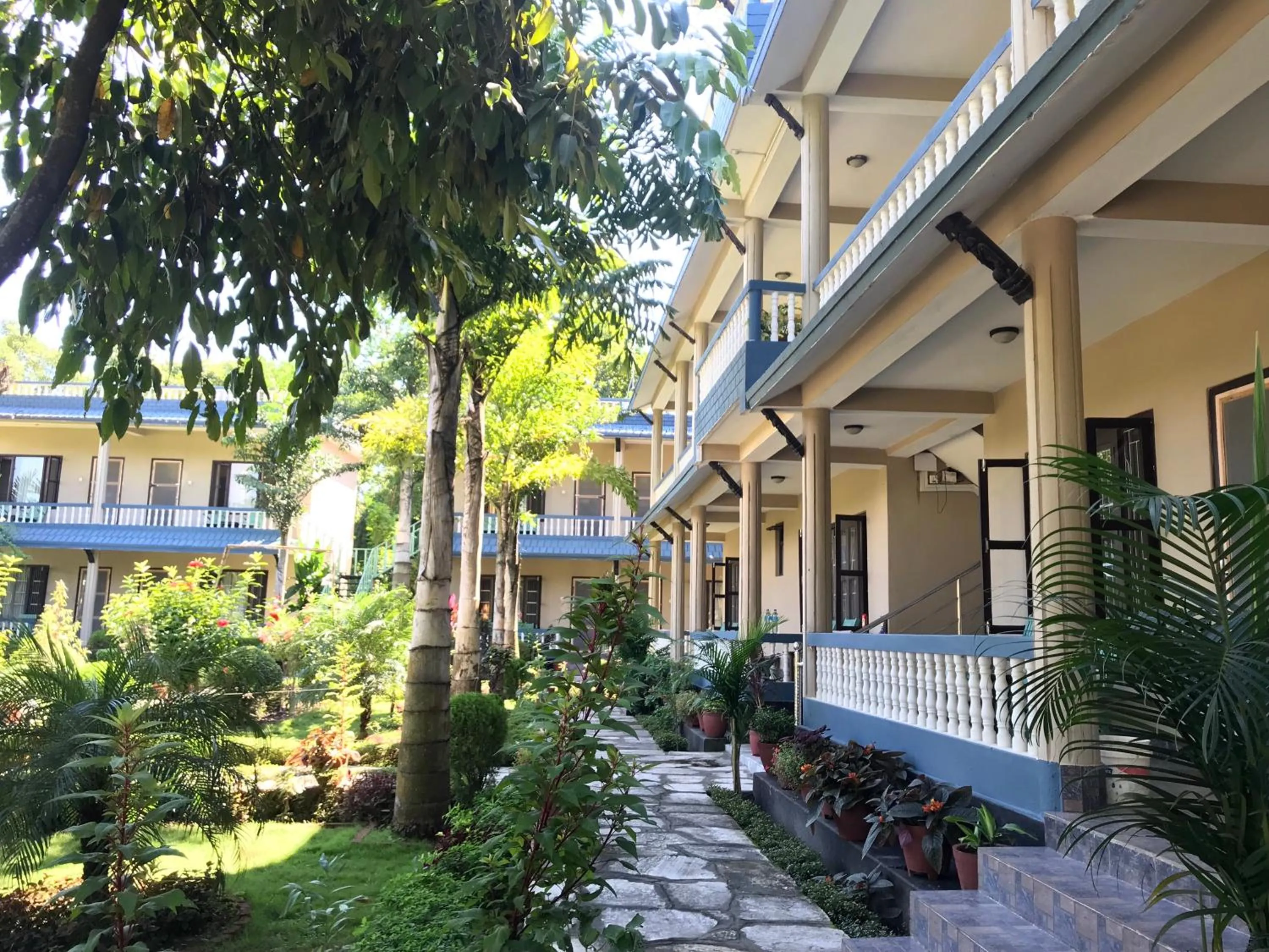 Property building in Chitwan Village Resort