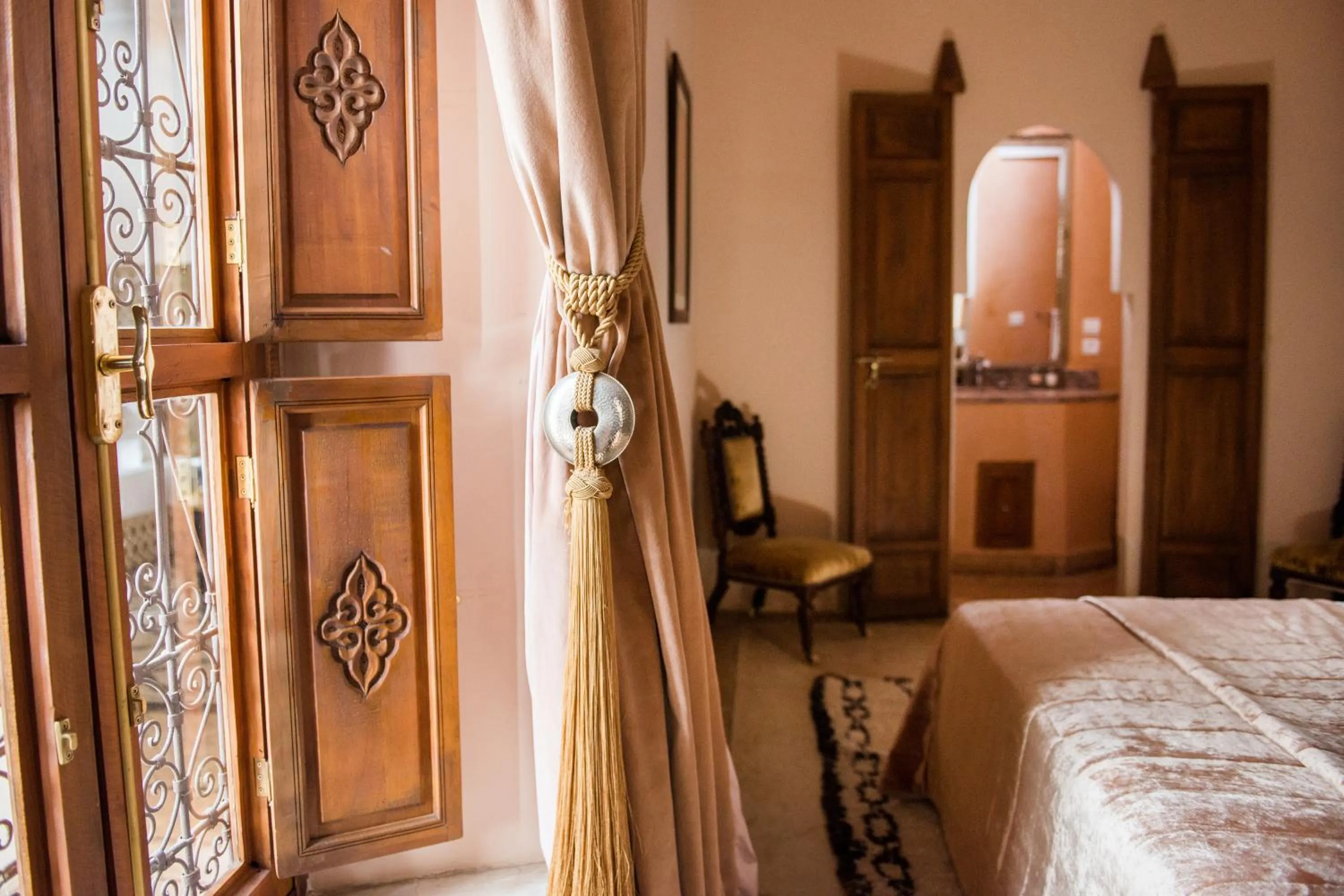 Bed in Riad Zamzam