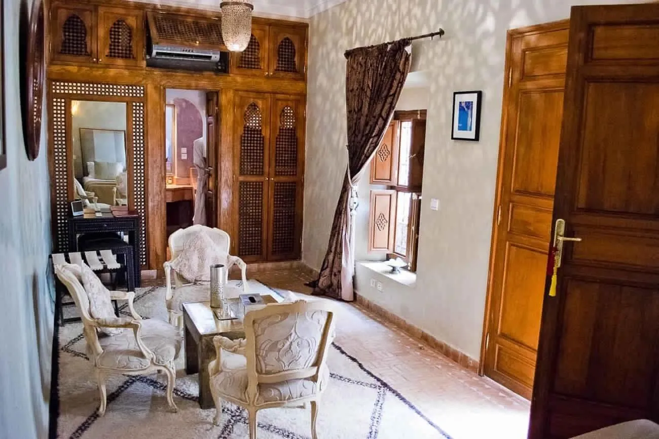 Seating area in Riad Zamzam