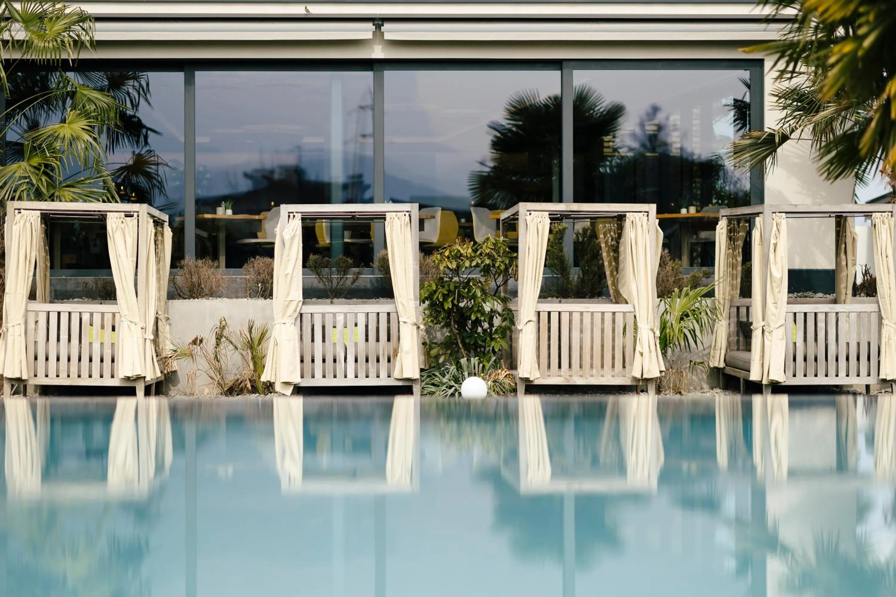 Pool view in Hotel Pfeiss