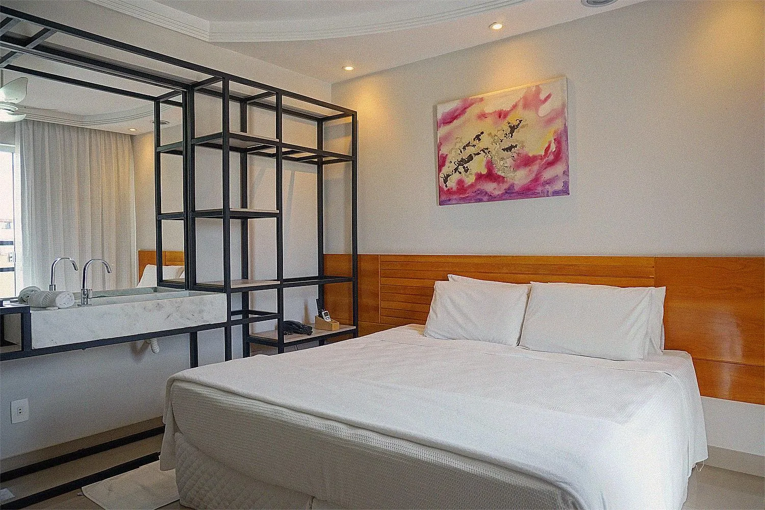 Bed in Hotel Pedra Negra Gov. Valadares