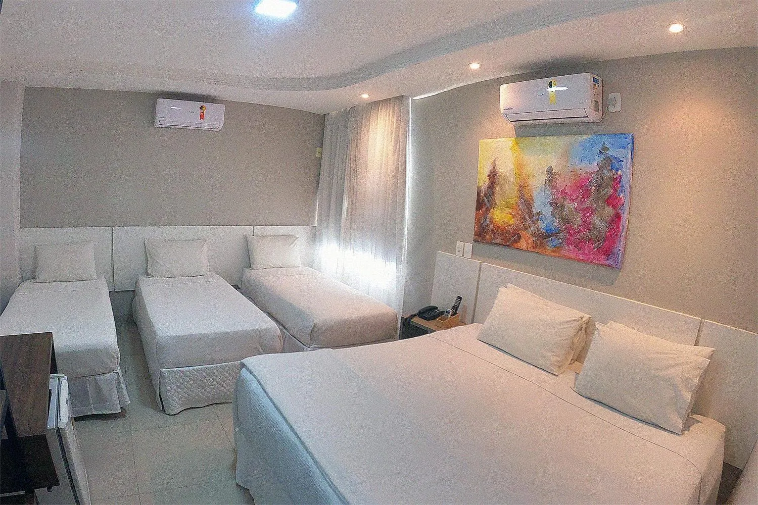 Bed in Hotel Pedra Negra Gov. Valadares