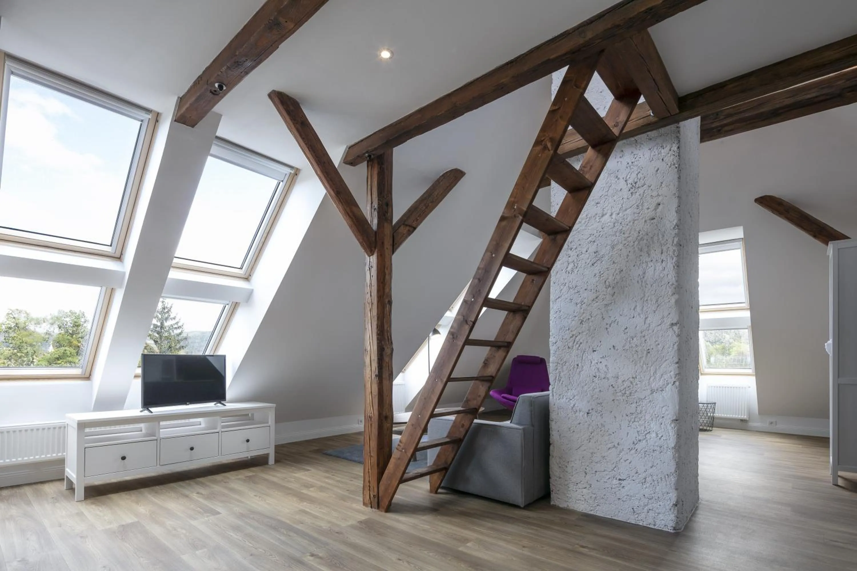 Living room in Pytloun Flat Hotel