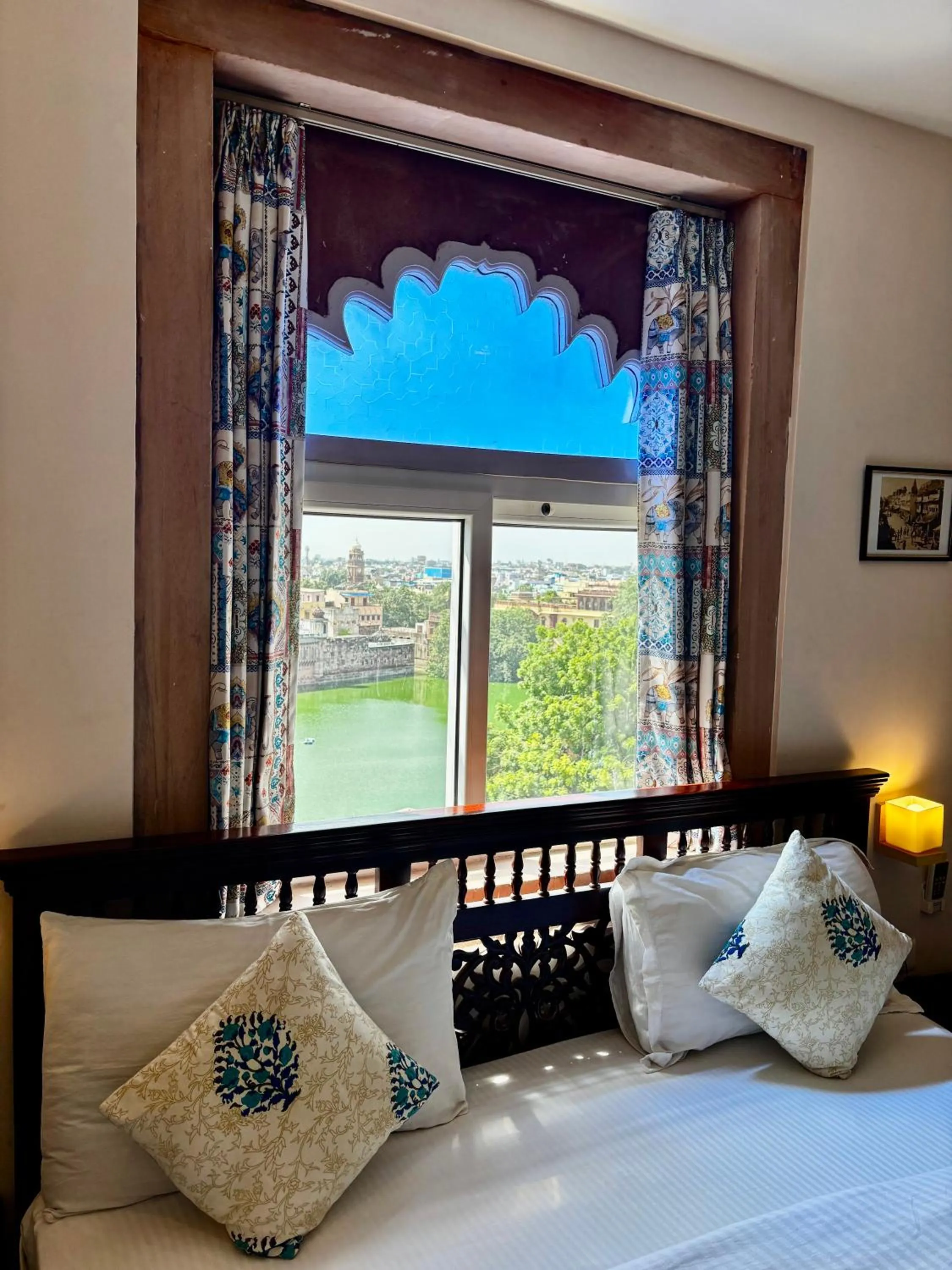 View (from property/room), Bed in Kankariya Heritage