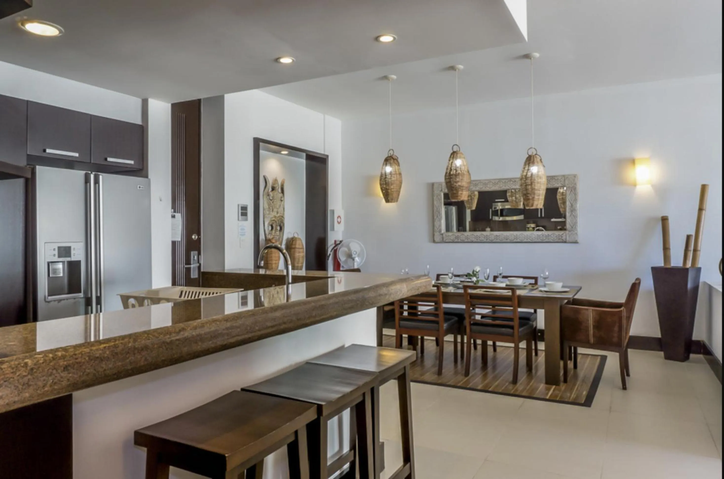 Dining area in Aldea Beachside Condo by BVR