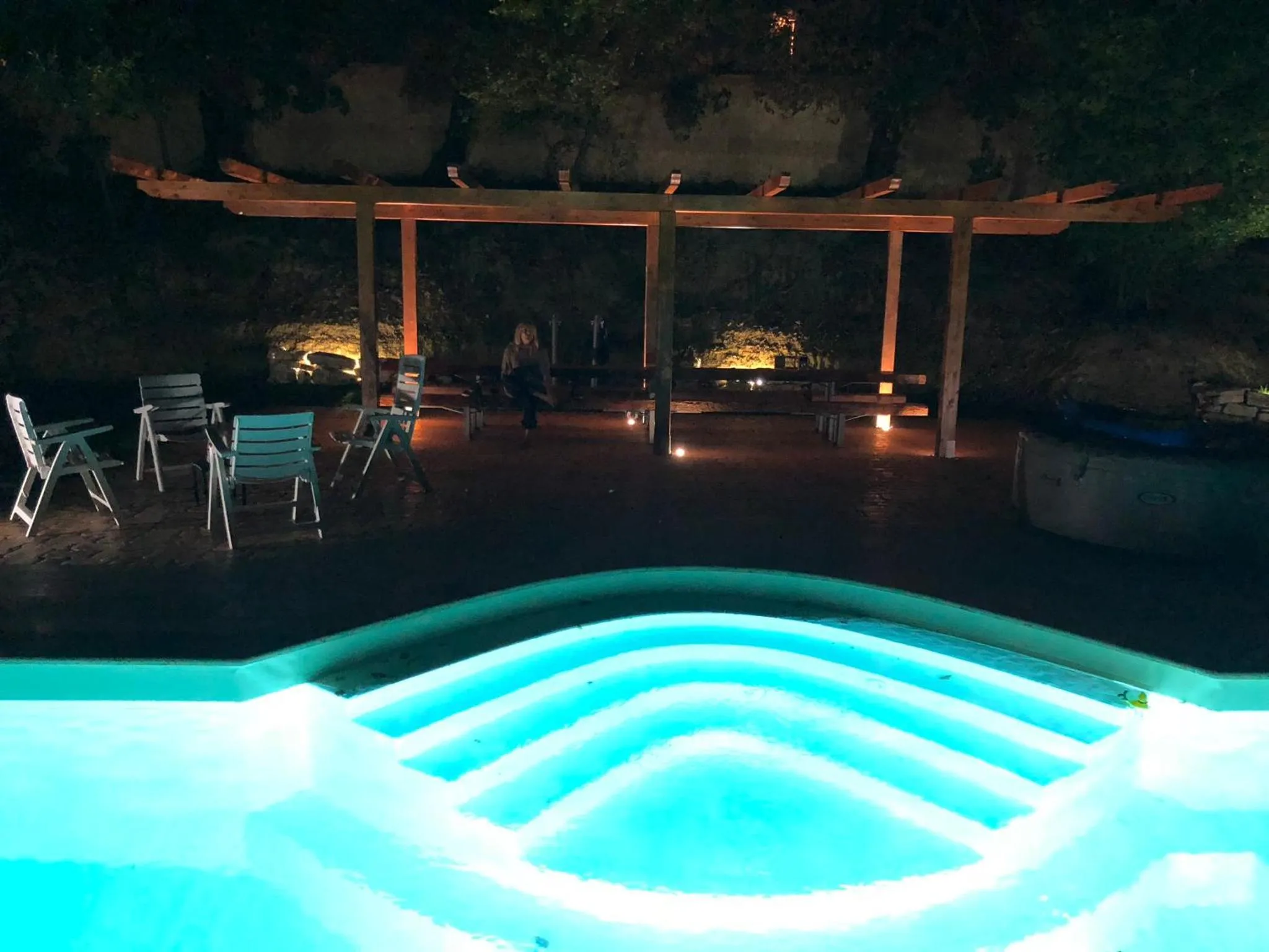 Pool view in Tenuta Lisetta