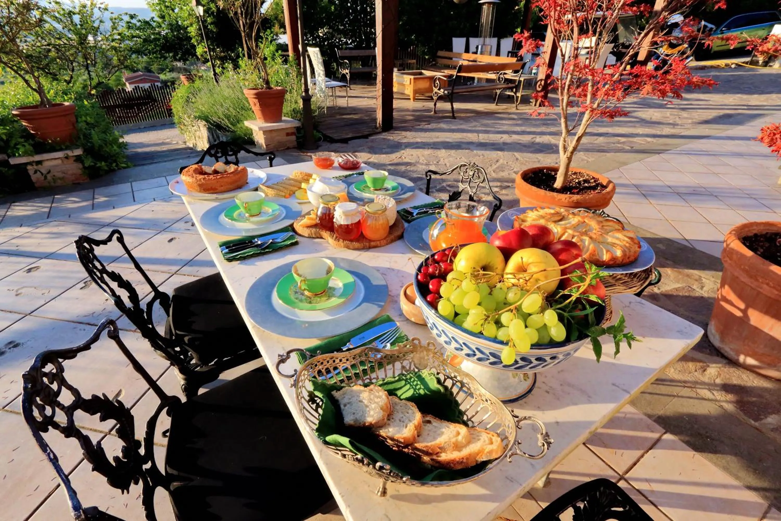 Continental breakfast in Tenuta Lisetta