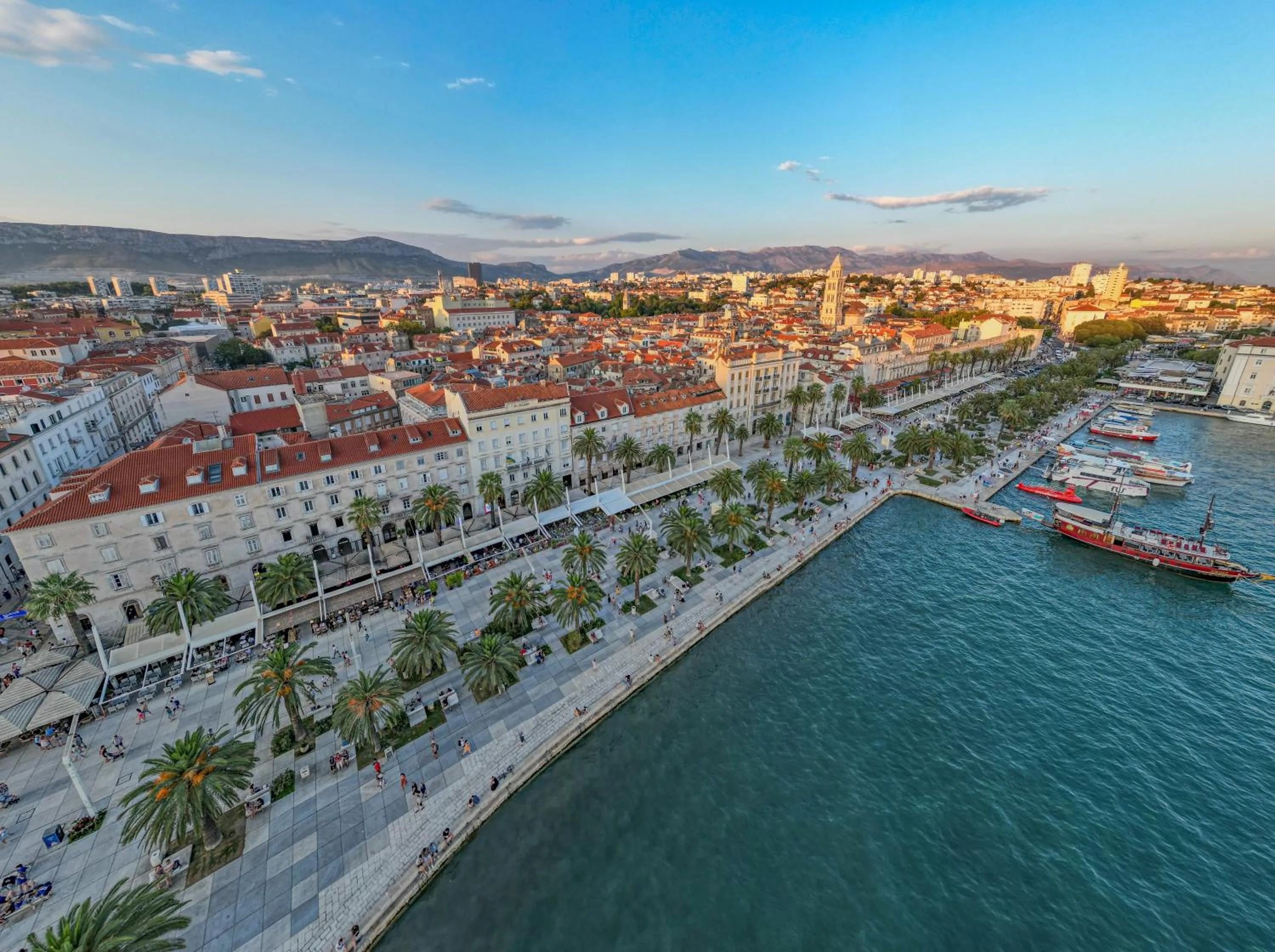 Bird's eye view in Split Allure Apartments