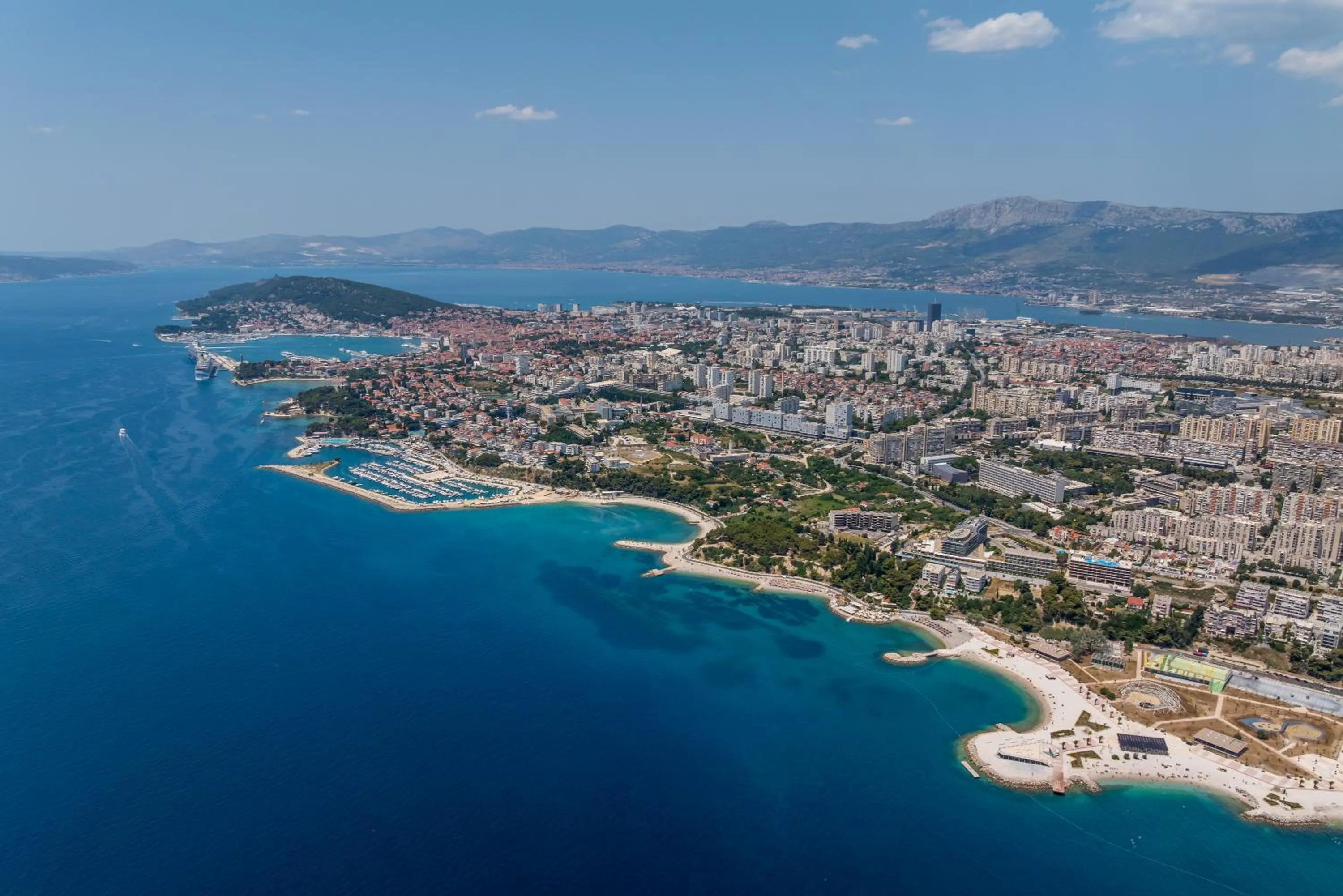 Bird's eye view in Split Allure Apartments