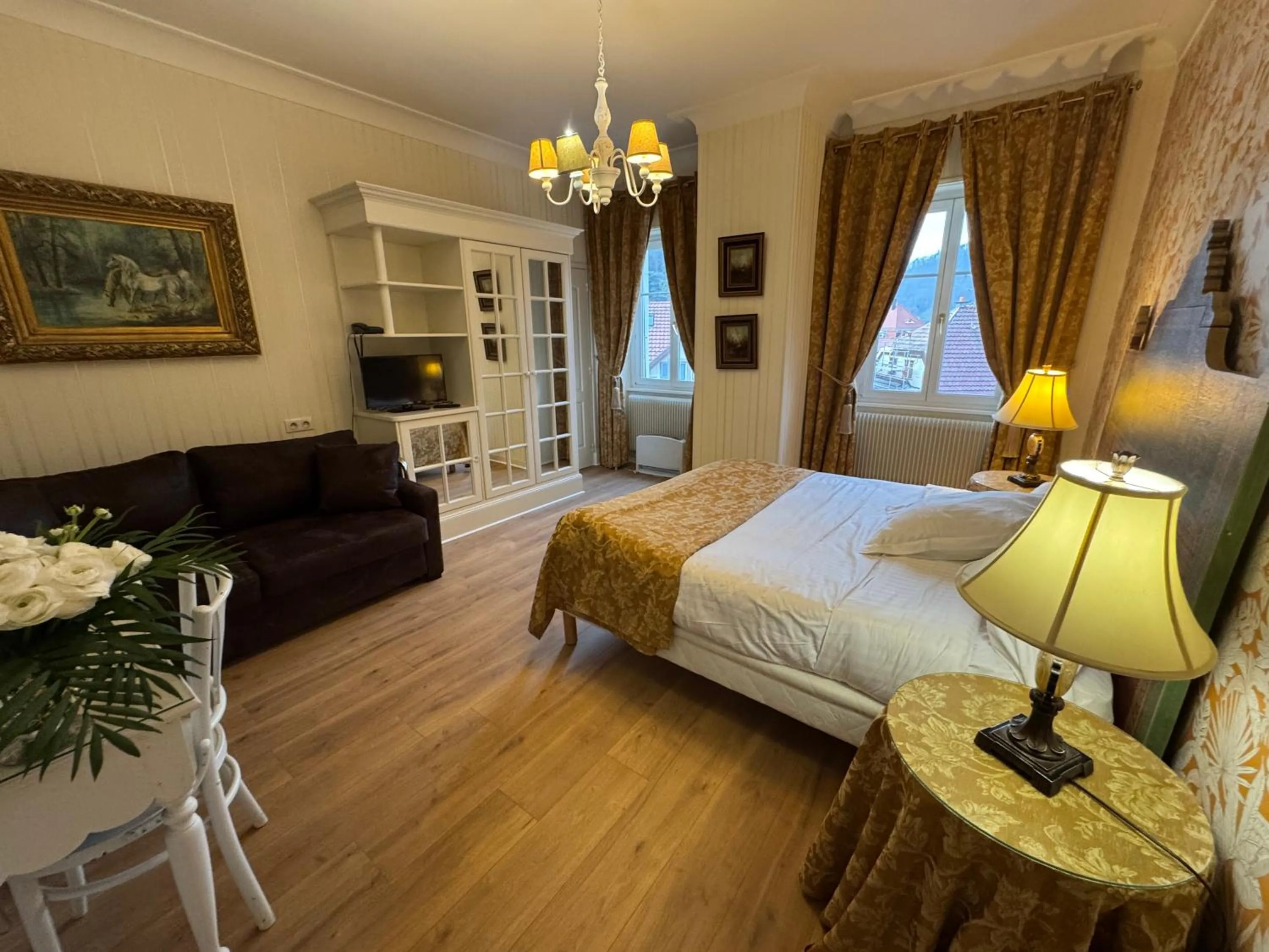 Bed in Hotel Restaurant Du Parc