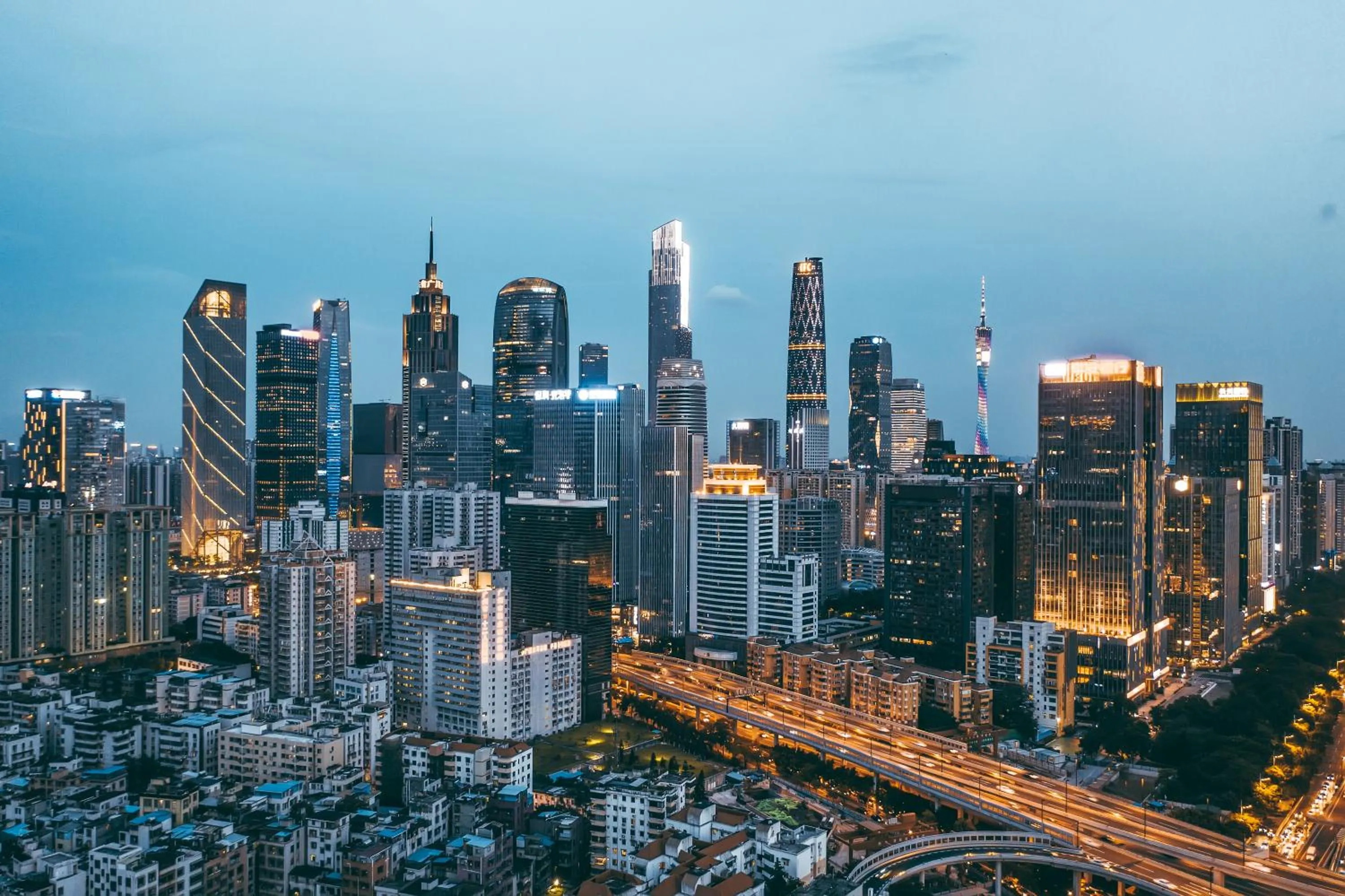 City view in WAIFIDEN Guangzhou Grand View Golden Palace Apartment