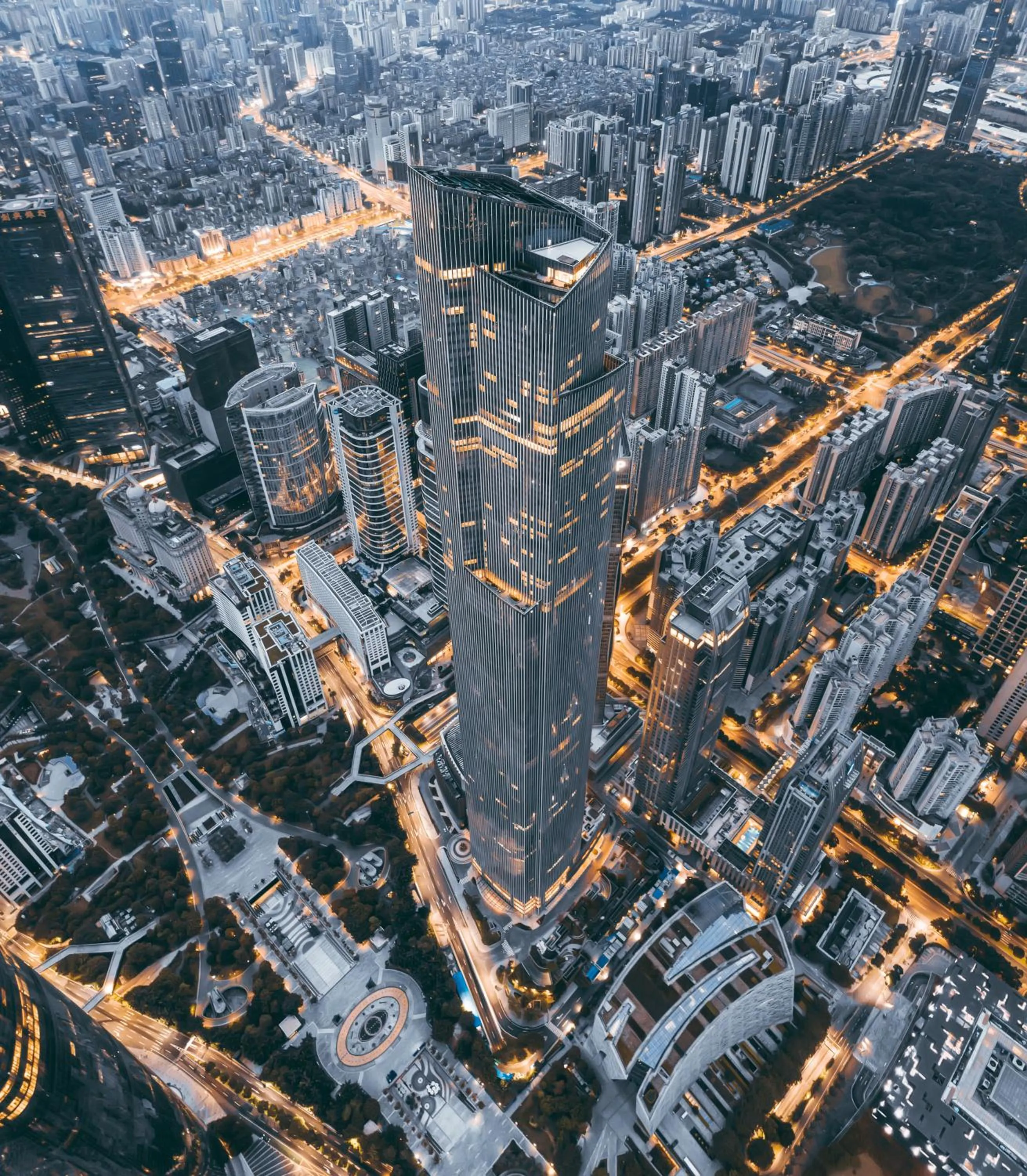 City view in WAIFIDEN Guangzhou Grand View Golden Palace Apartment