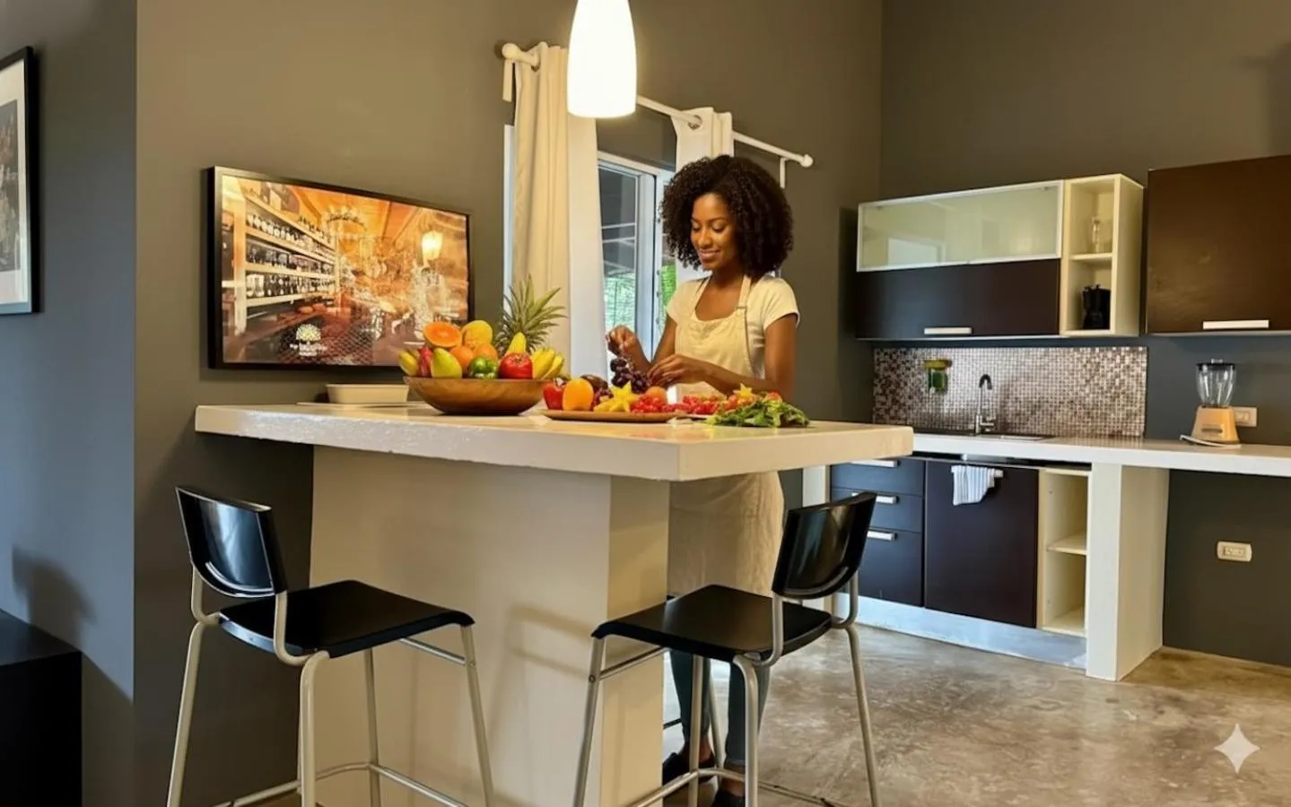 kitchen in Las Galeras Village Ecolodge