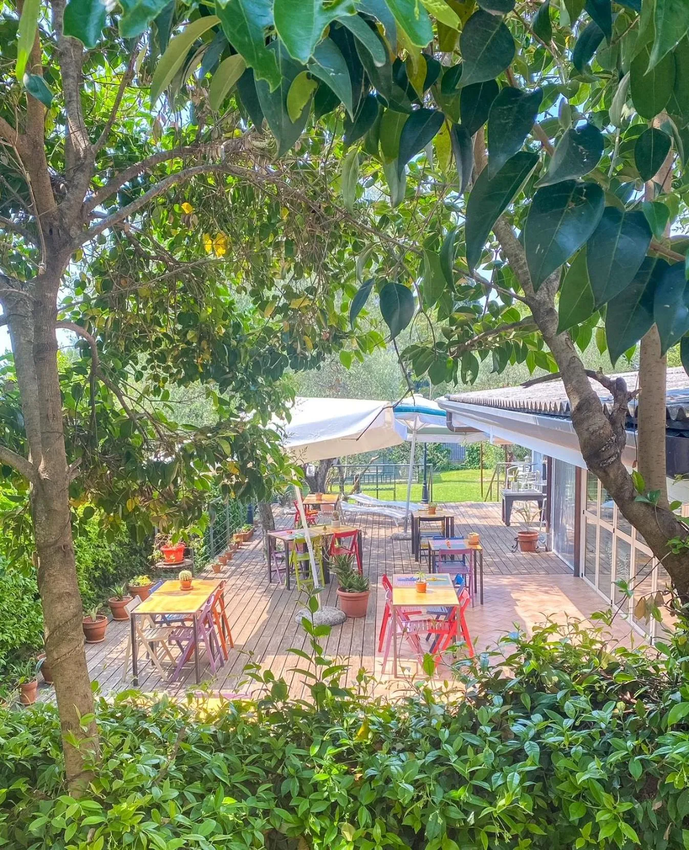 Patio in Ennesima Osteria con Alloggio - Bike Hotel