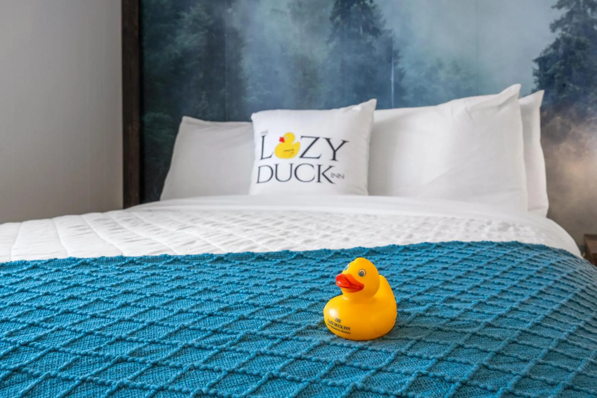 Bed in Lazy Duck Inn
