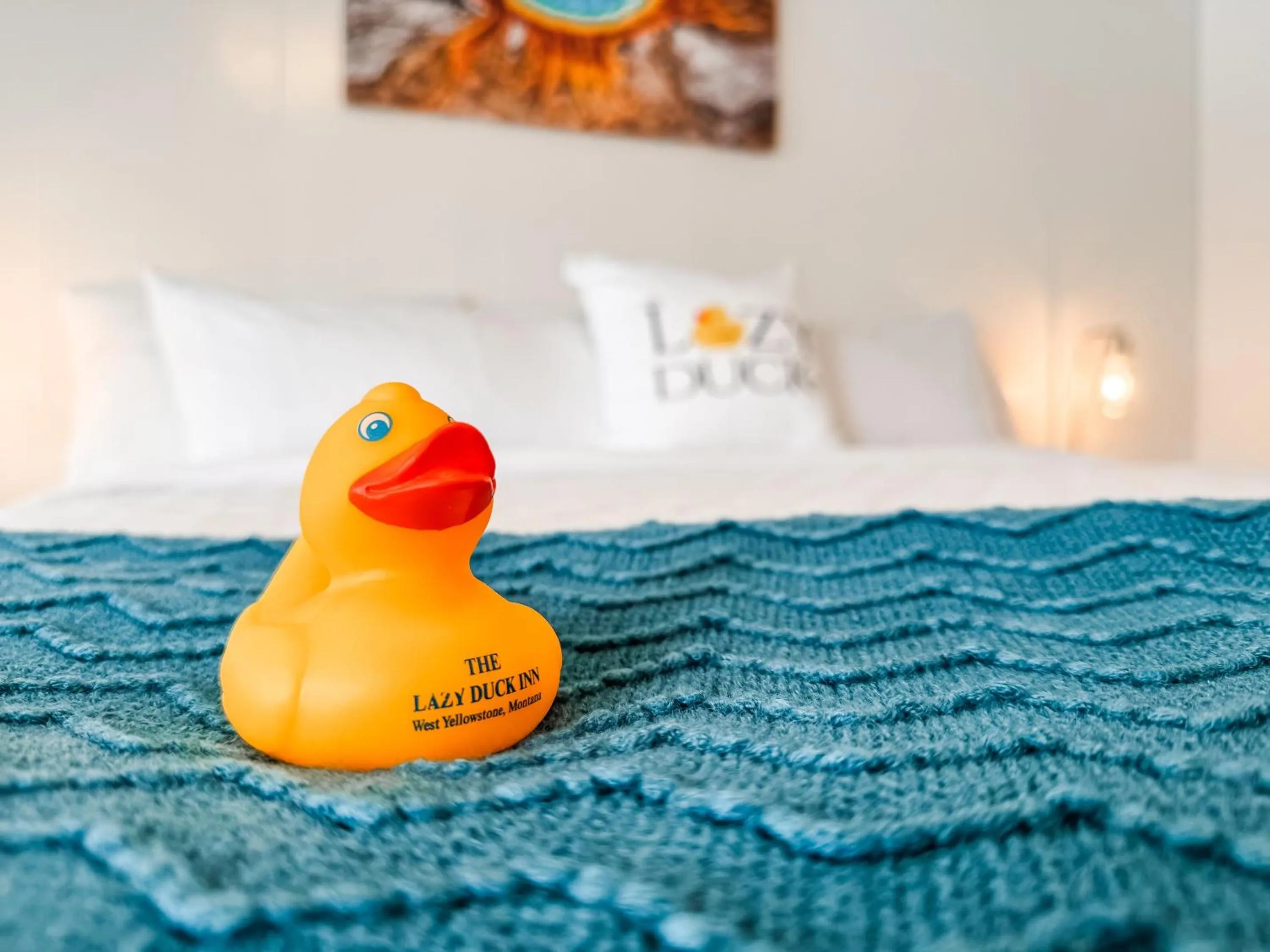 Bed in Lazy Duck Inn