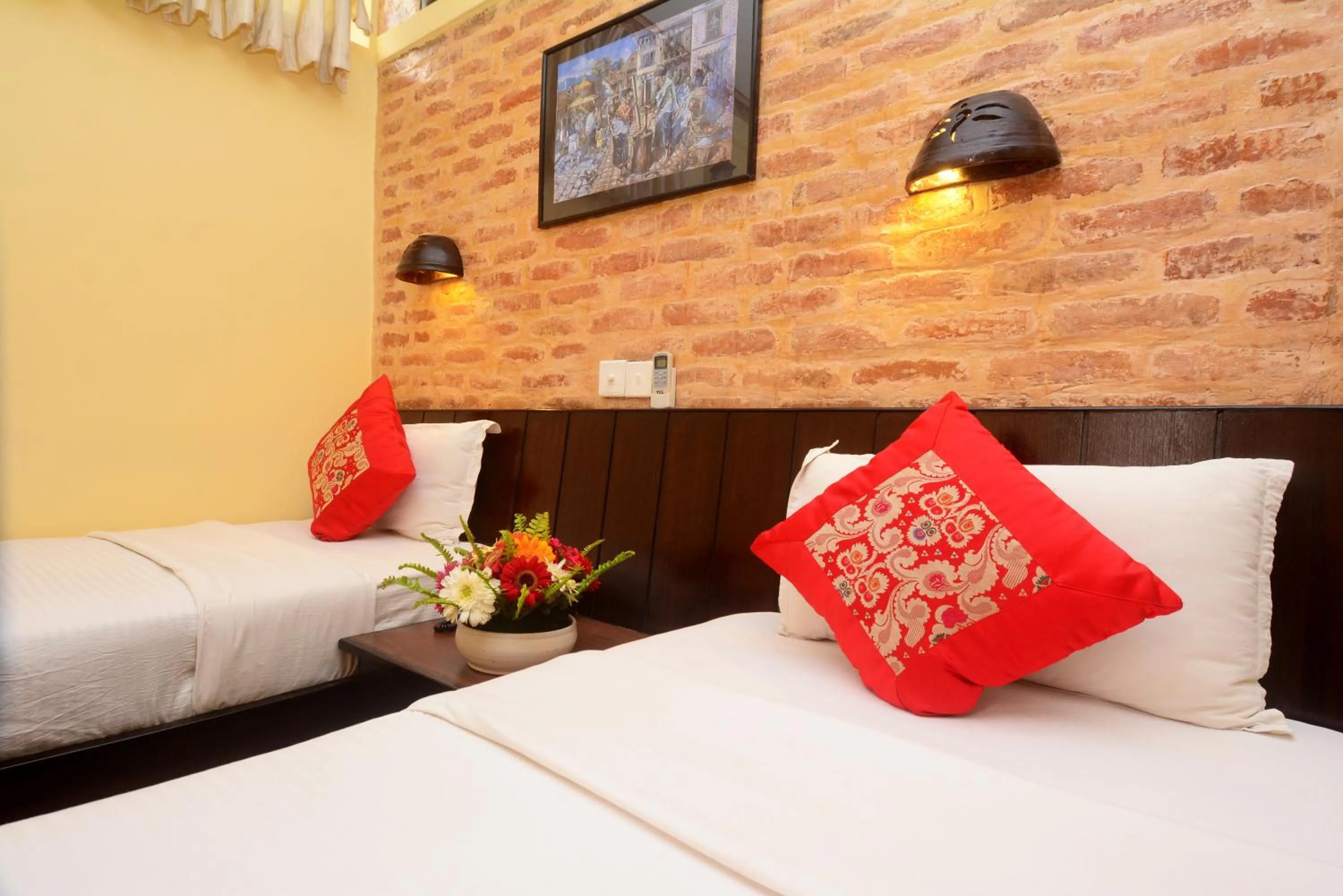 Bed in Dream Nepal Hotel and Apartment